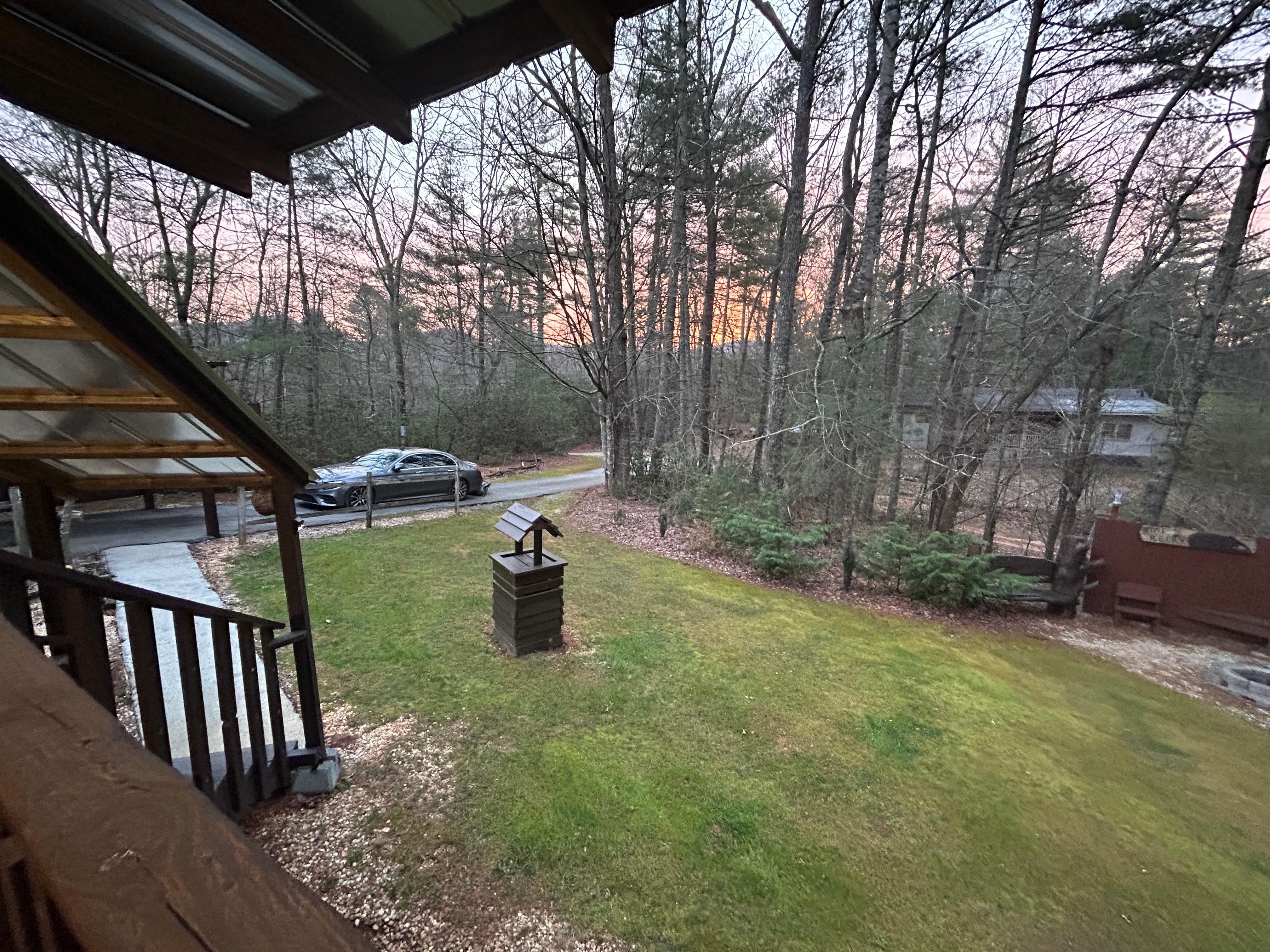 Nice sunrise greeting us. 