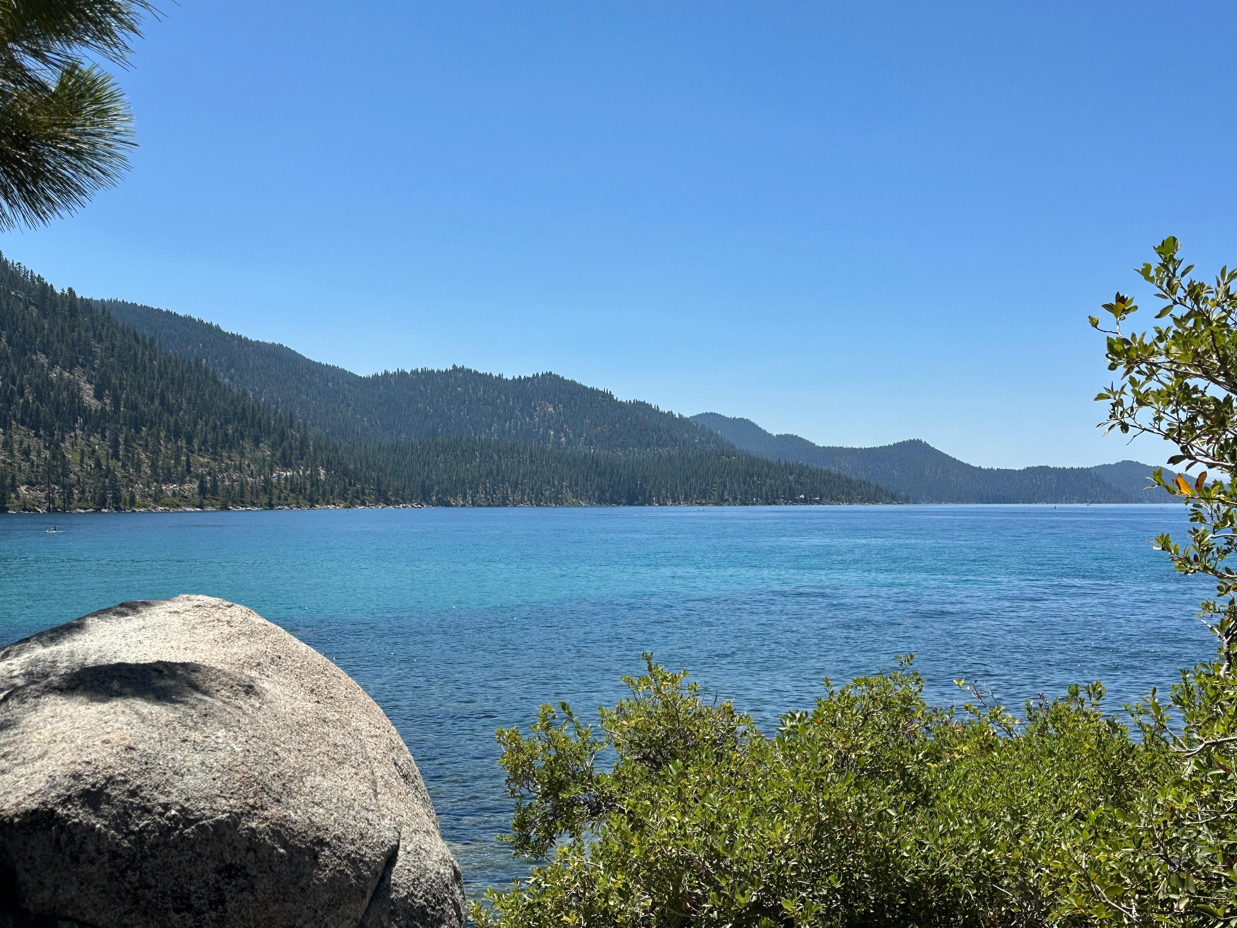 Sand Harbor near the rental area.