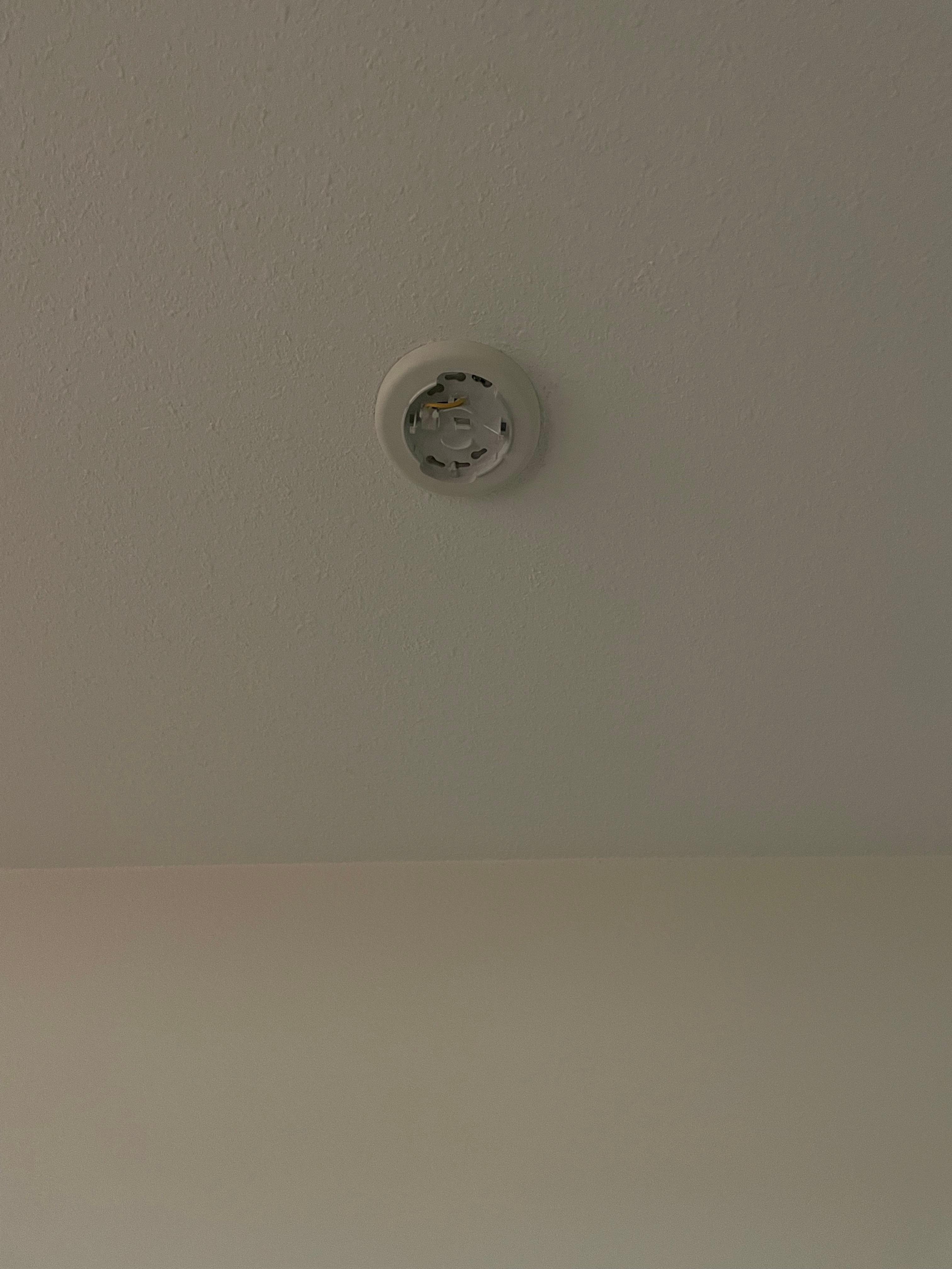 Smoke detector removed