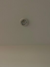 Smoke detector removed