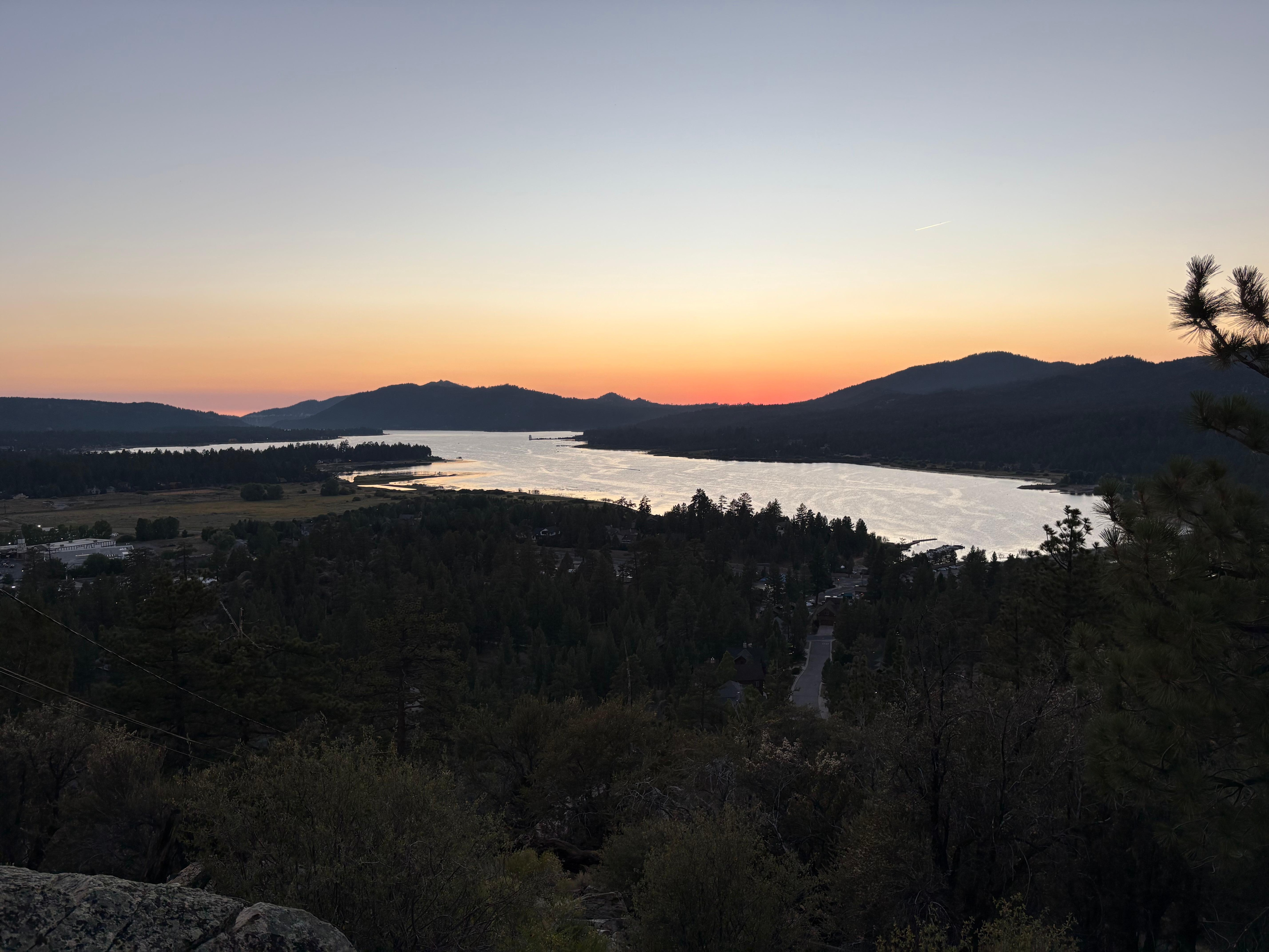 View from the top of the hill out back