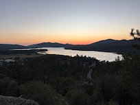 View from the top of the hill out back