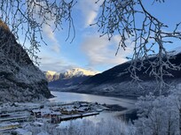 views from the walking path behind the Fretheim Hotel
