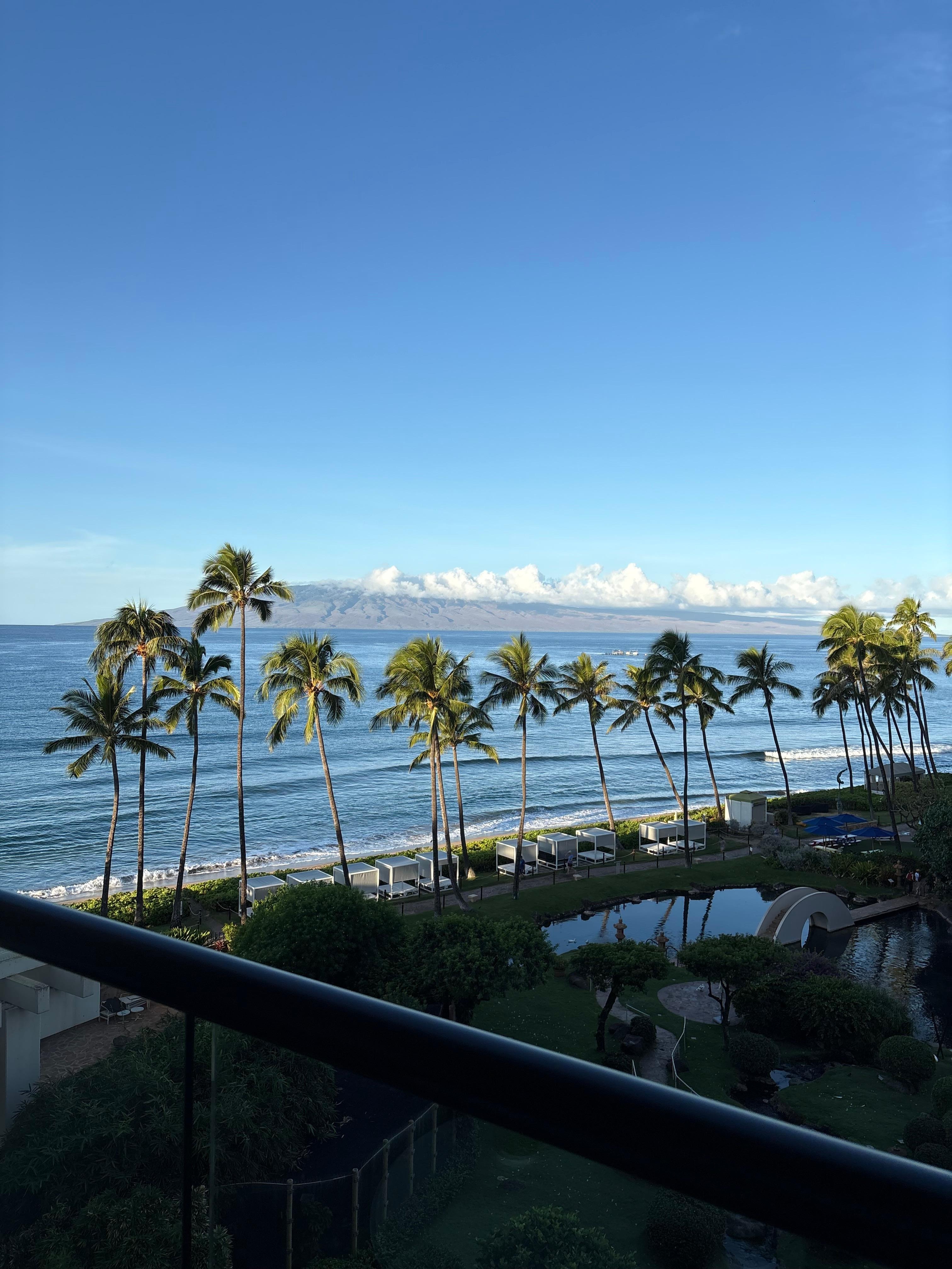 View from our room looking down.