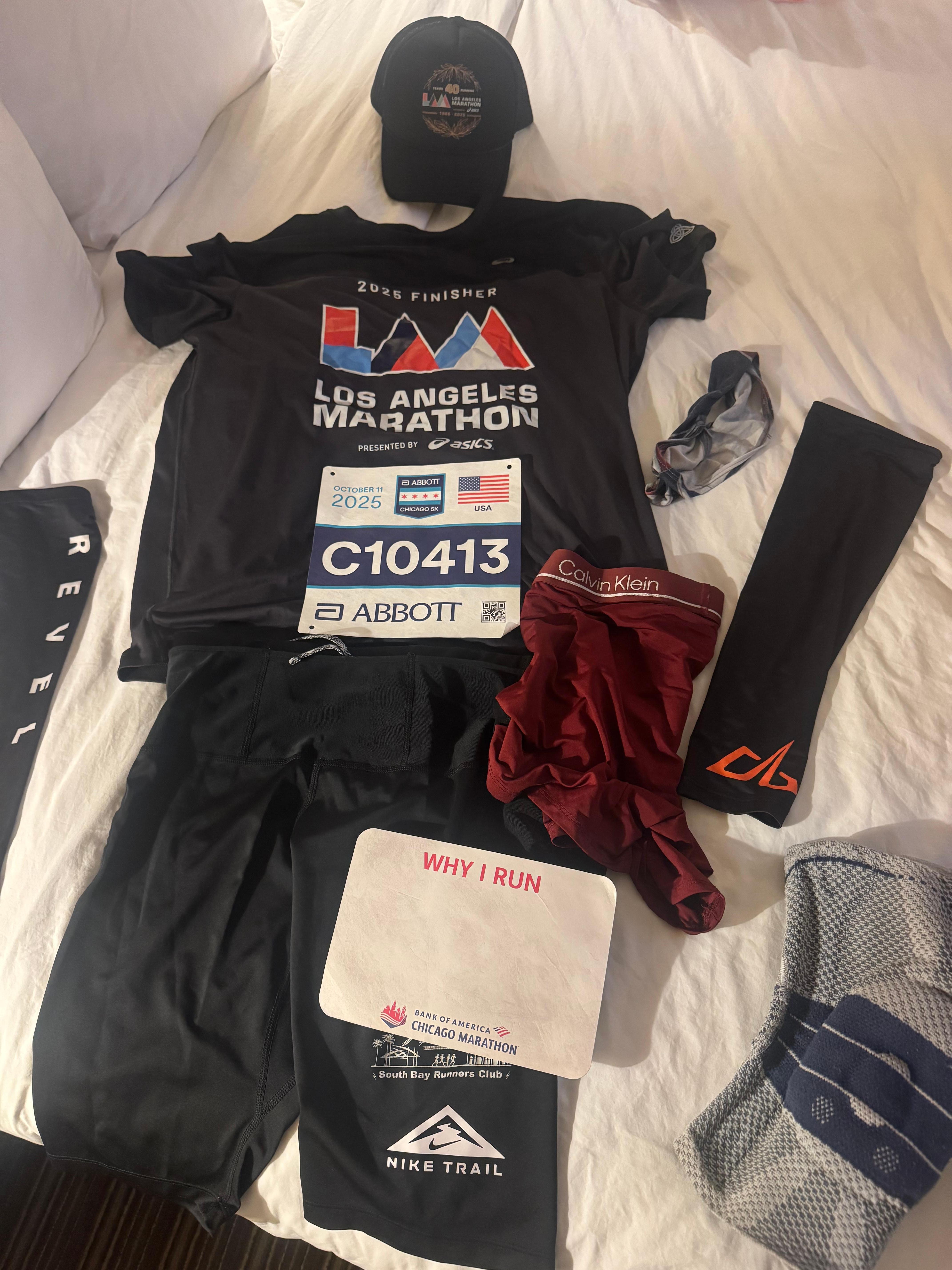 My layout for the Chicago 5K! (I also ran the Chicago Marathon today). 