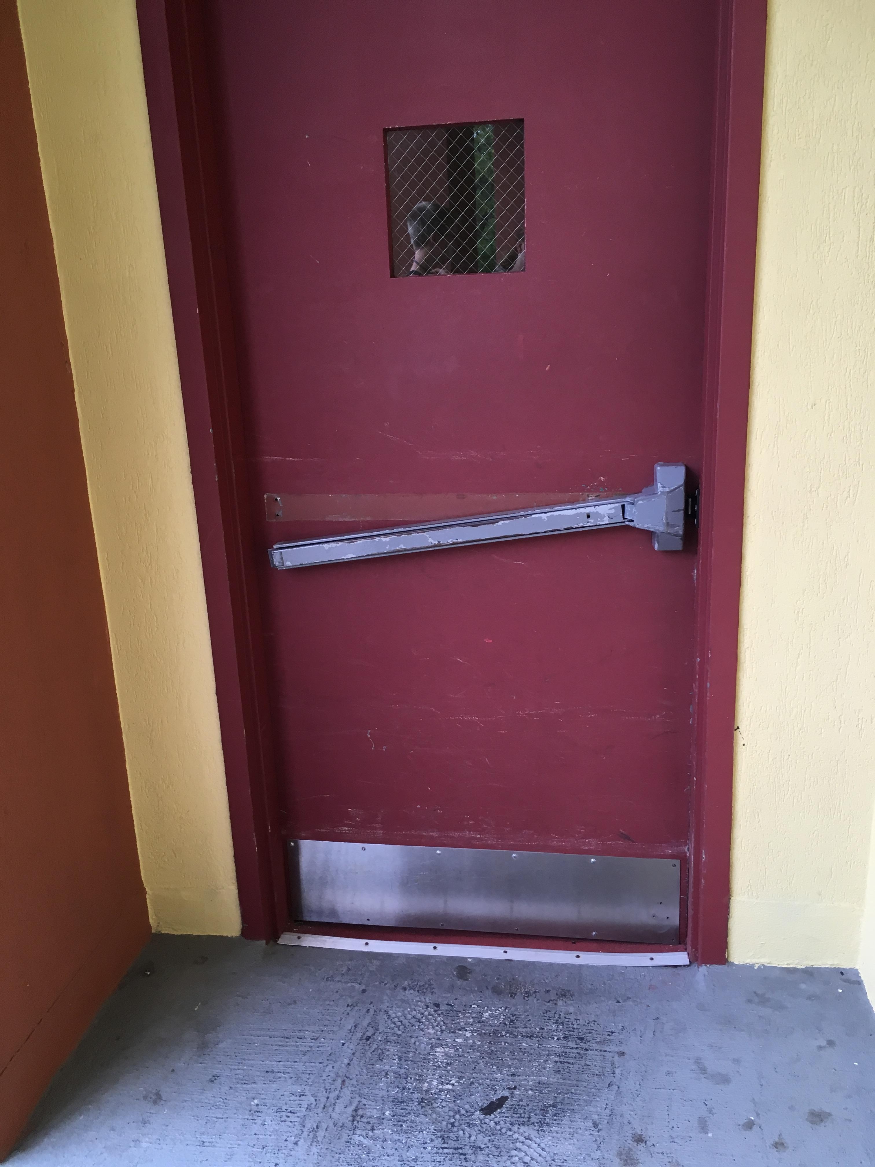 Exit door