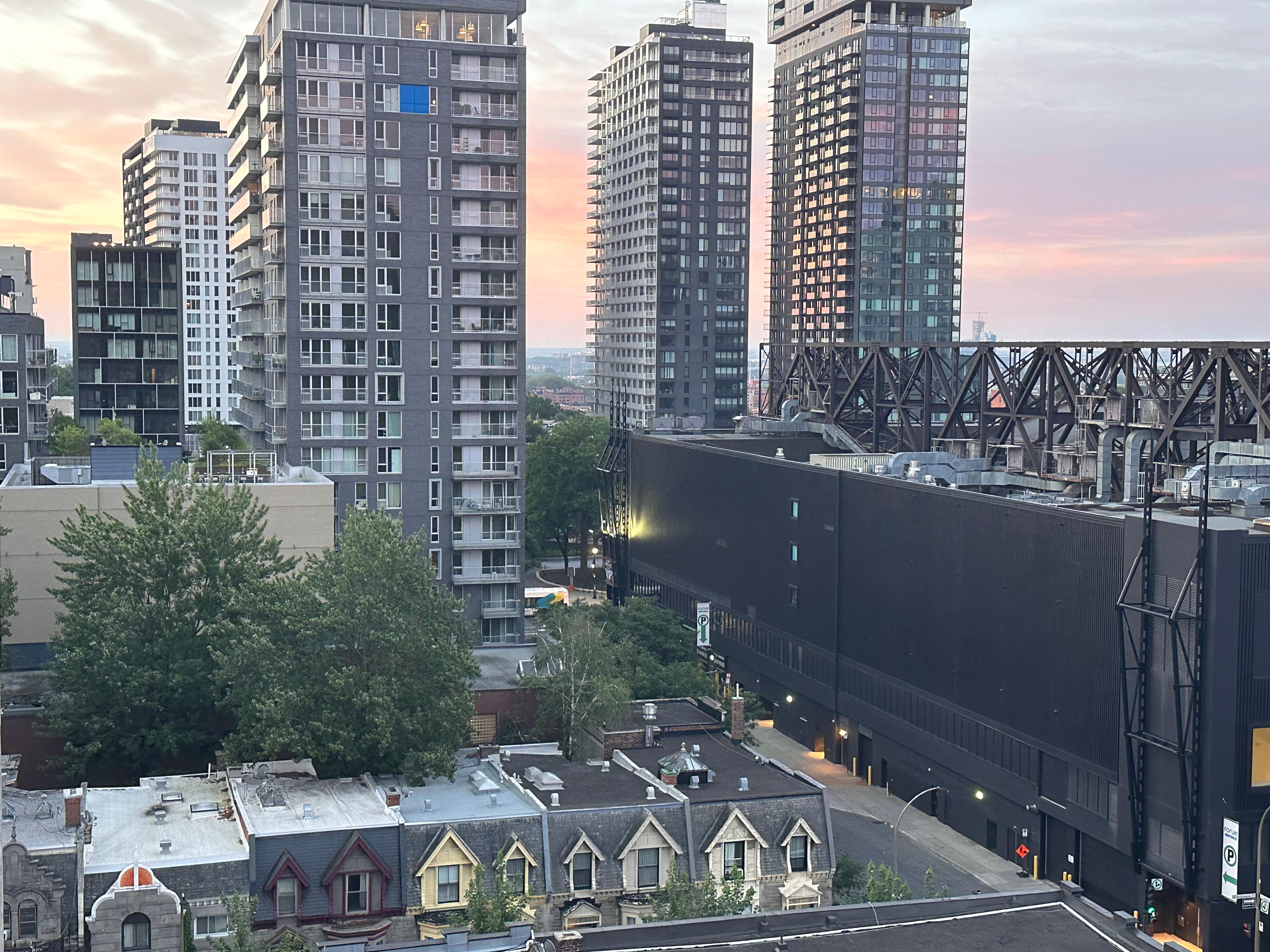 vue du balcon de ma chambre