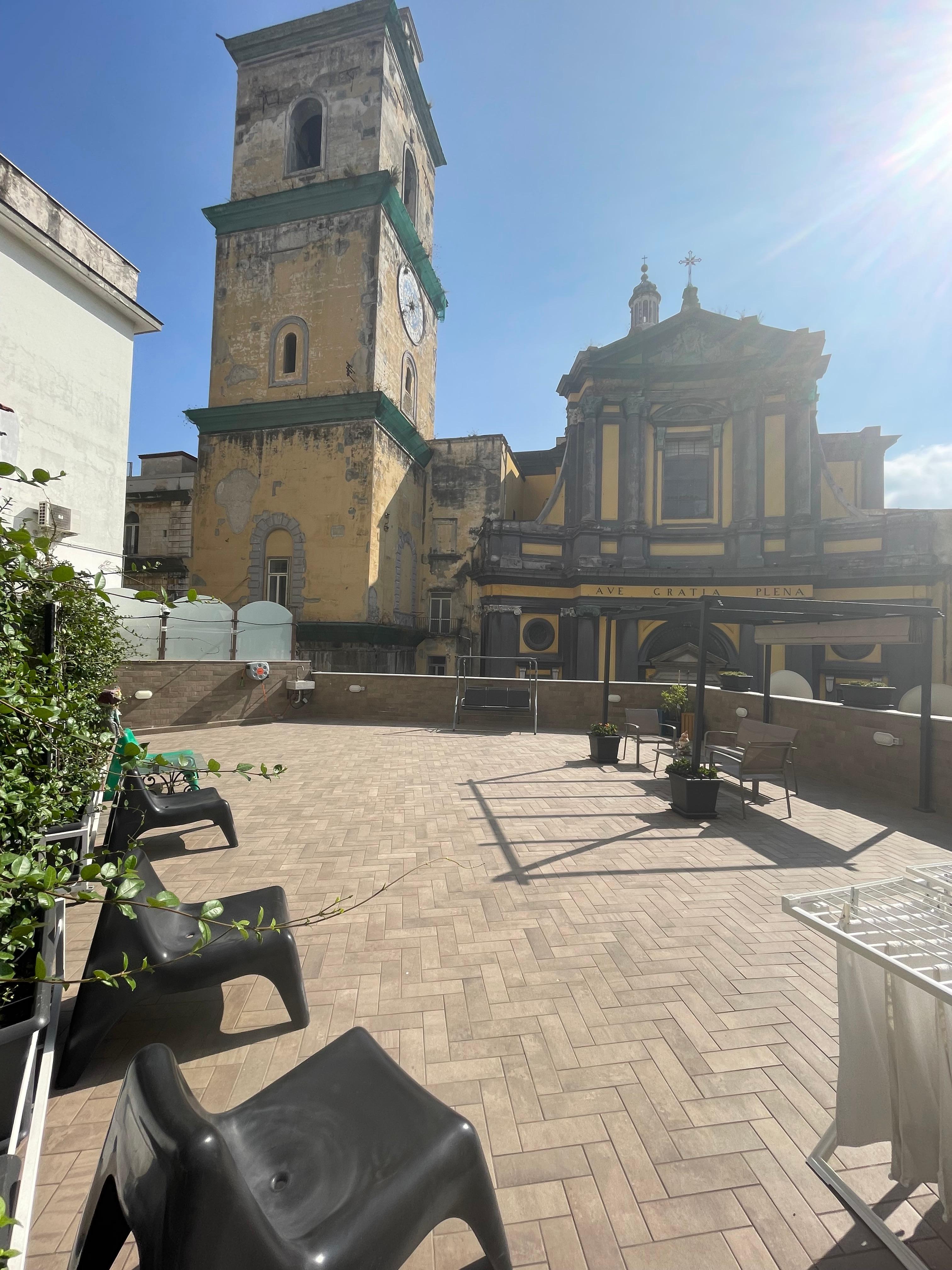 Del af fælles terrasse