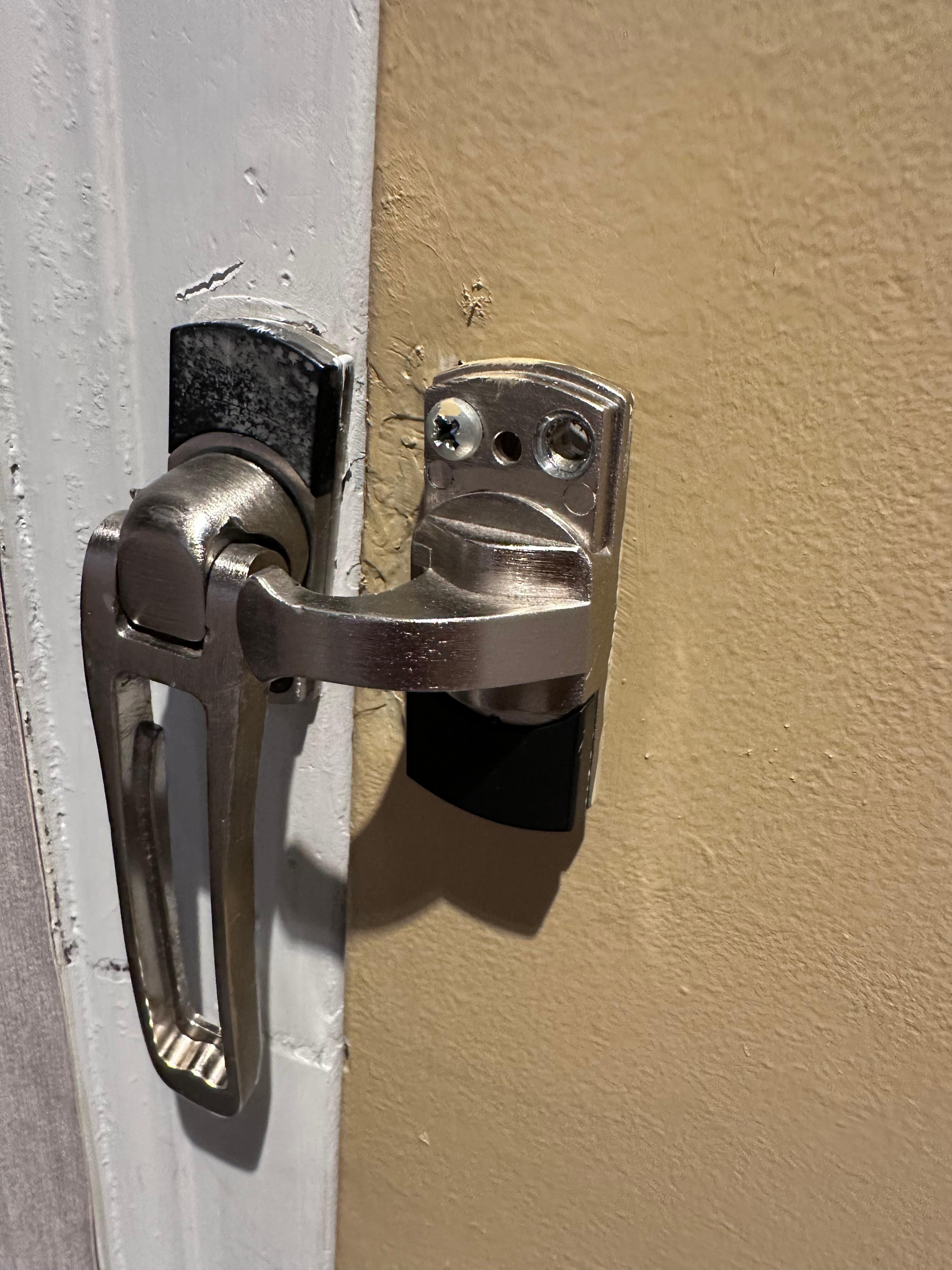 Lock secured with one screw