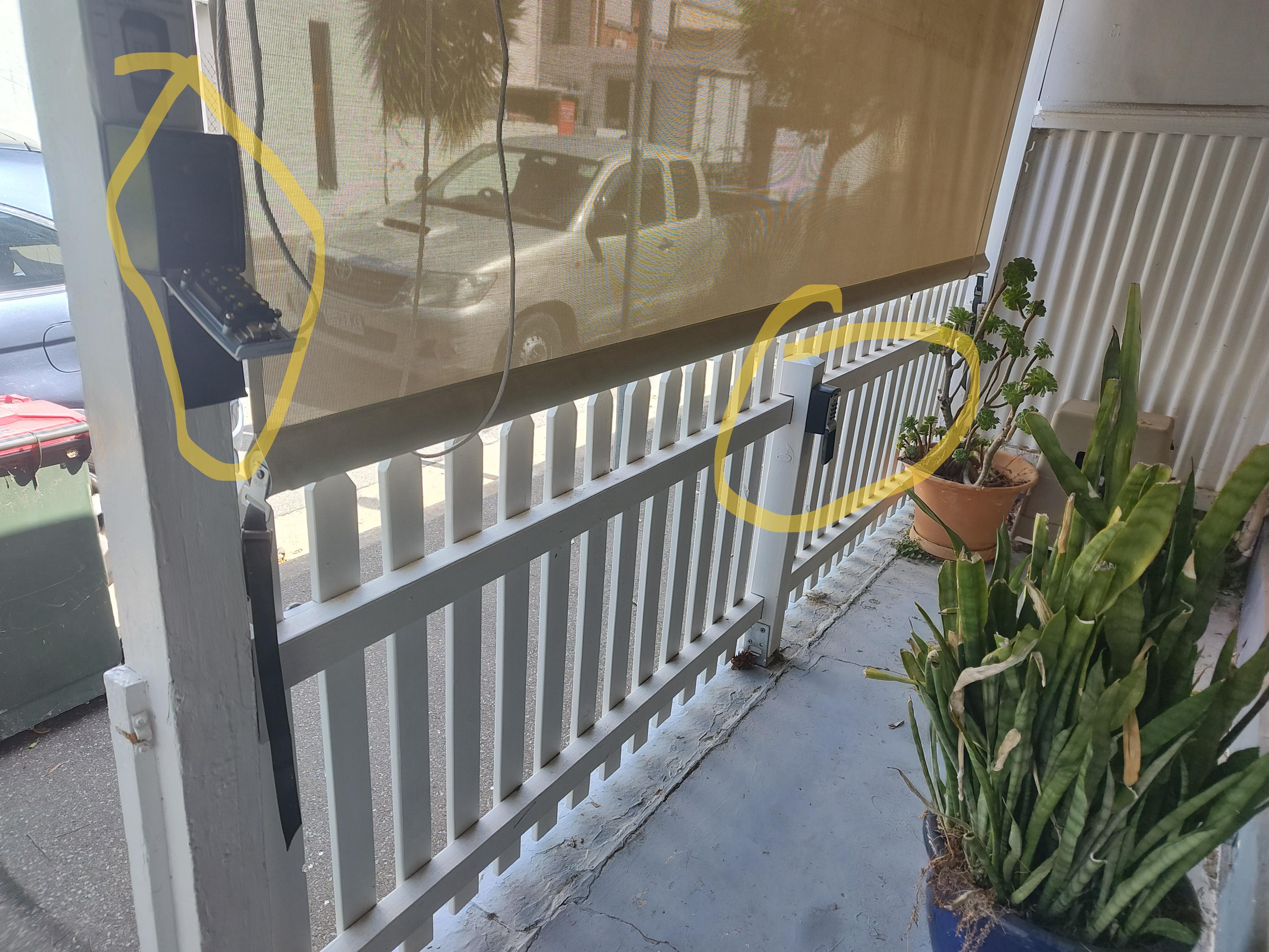 Two lock boxes, key was in first box to the left of the image. Instructions state it was the middle causing difficulty at check in. 