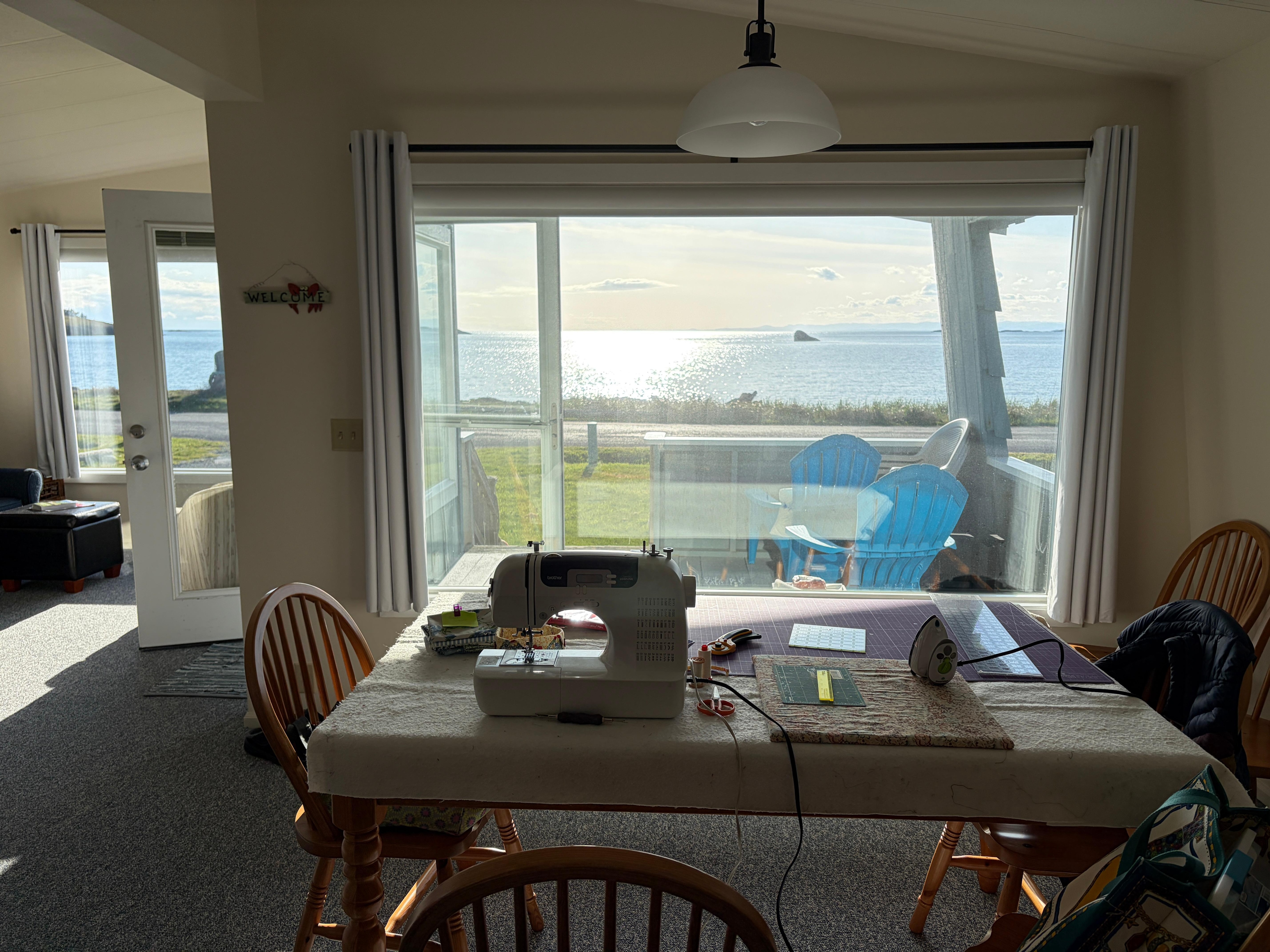 Quilting with a view!