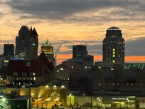 Sunrise with Gateway Arch
