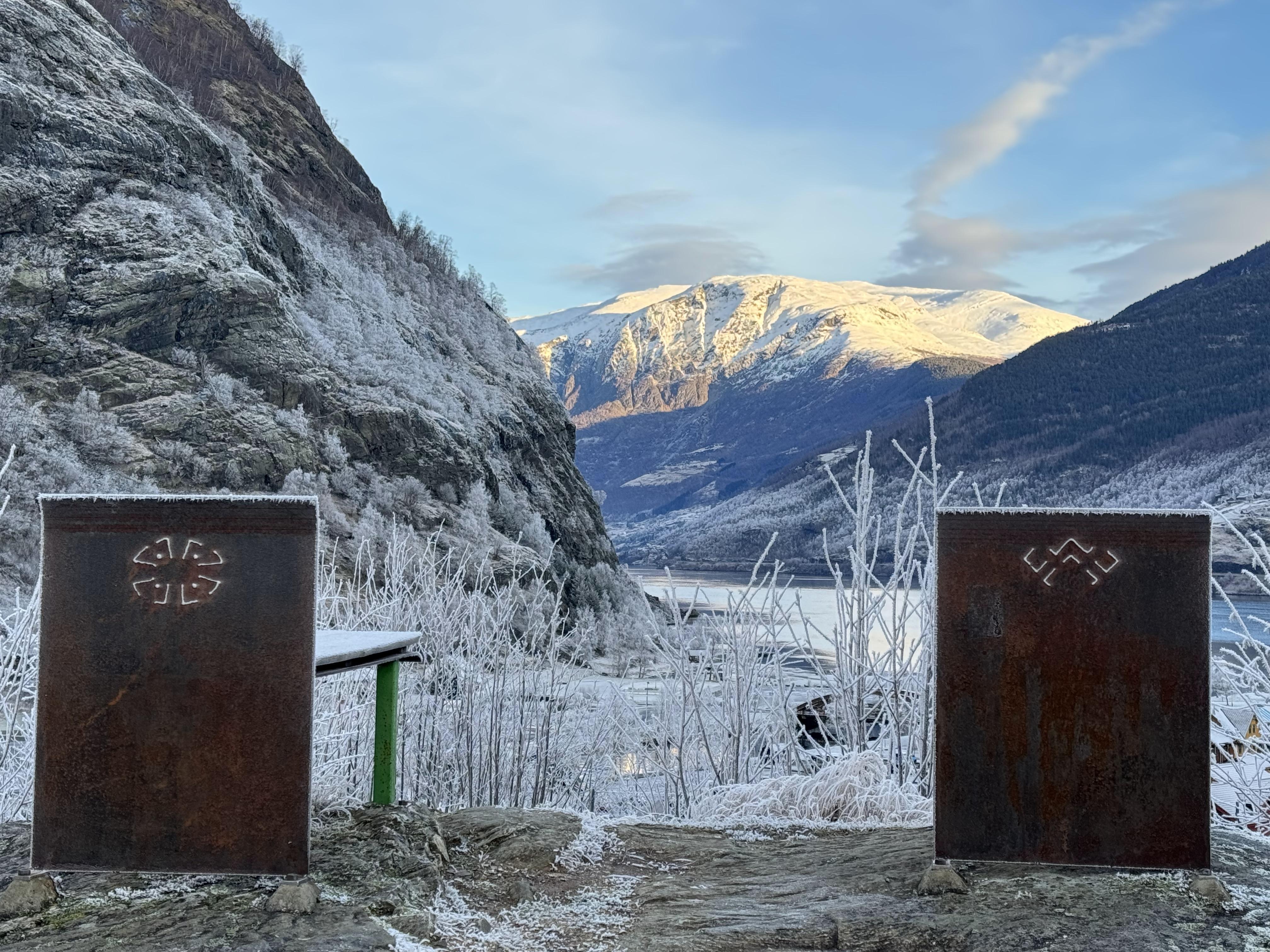 views from the walking path behind the Fretheim Hotel