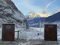 views from the walking path behind the Fretheim Hotel