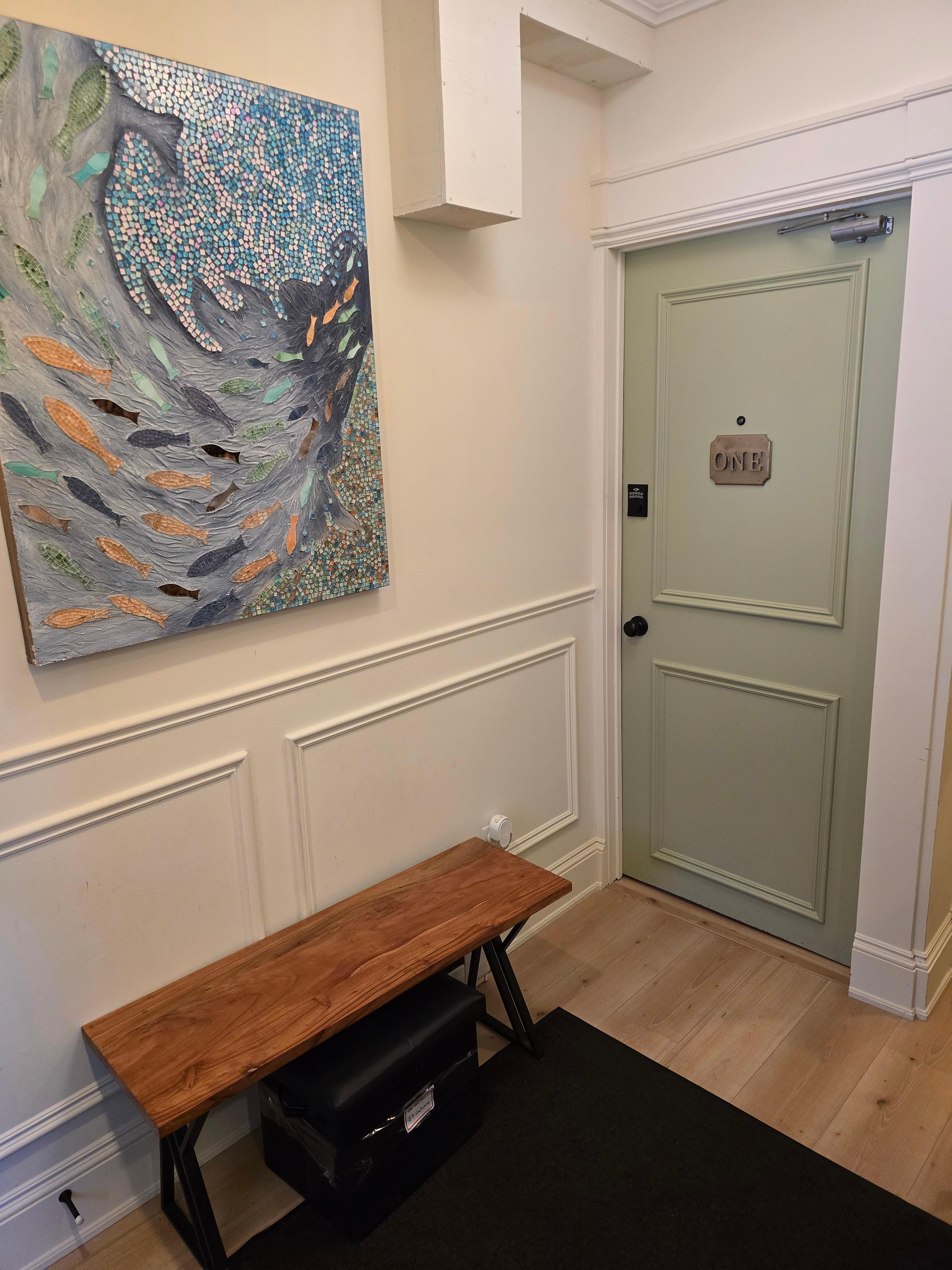 Front door entry area