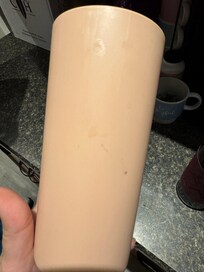 Residue on cup