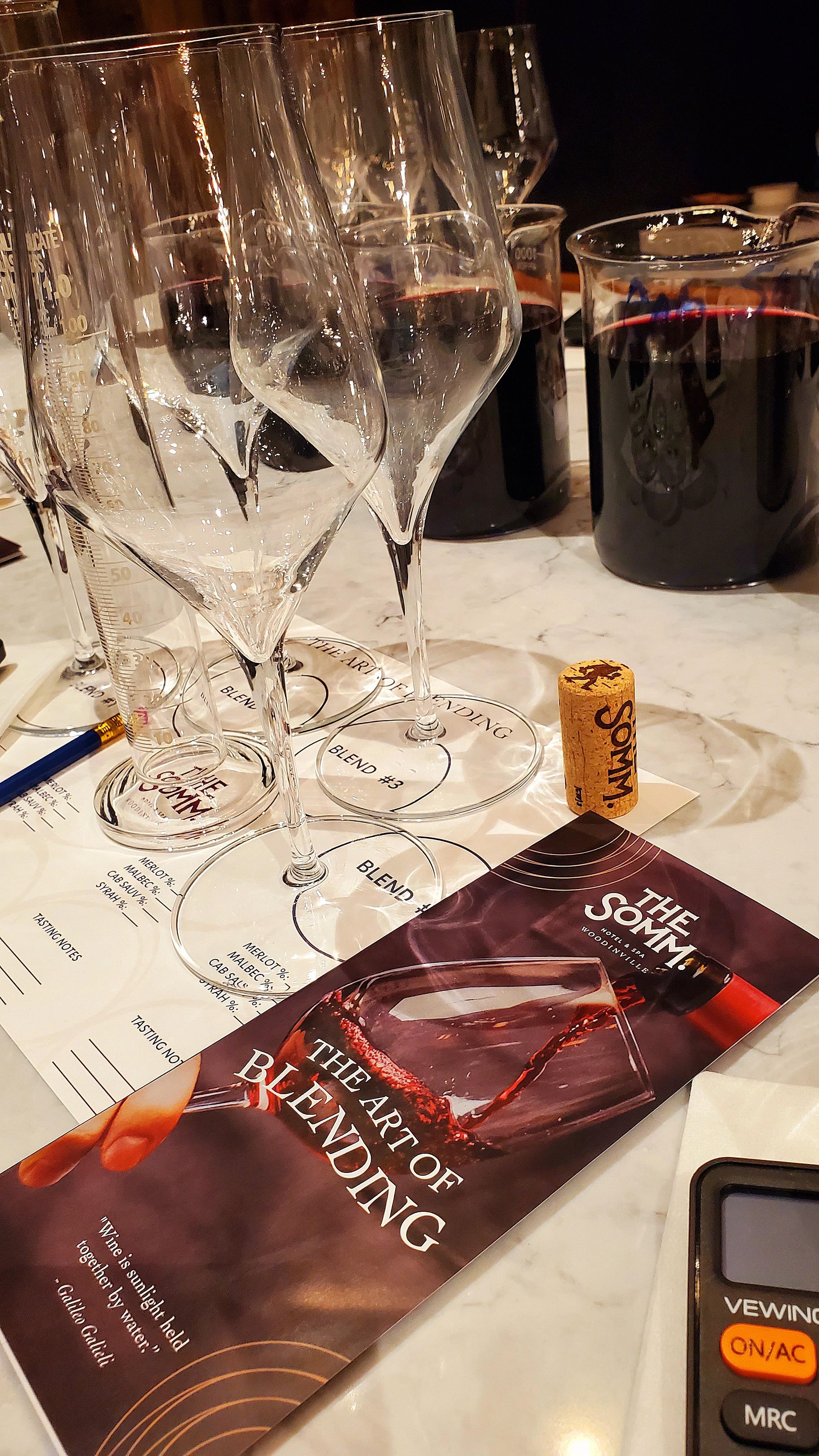 Wine blending event was the highlight!