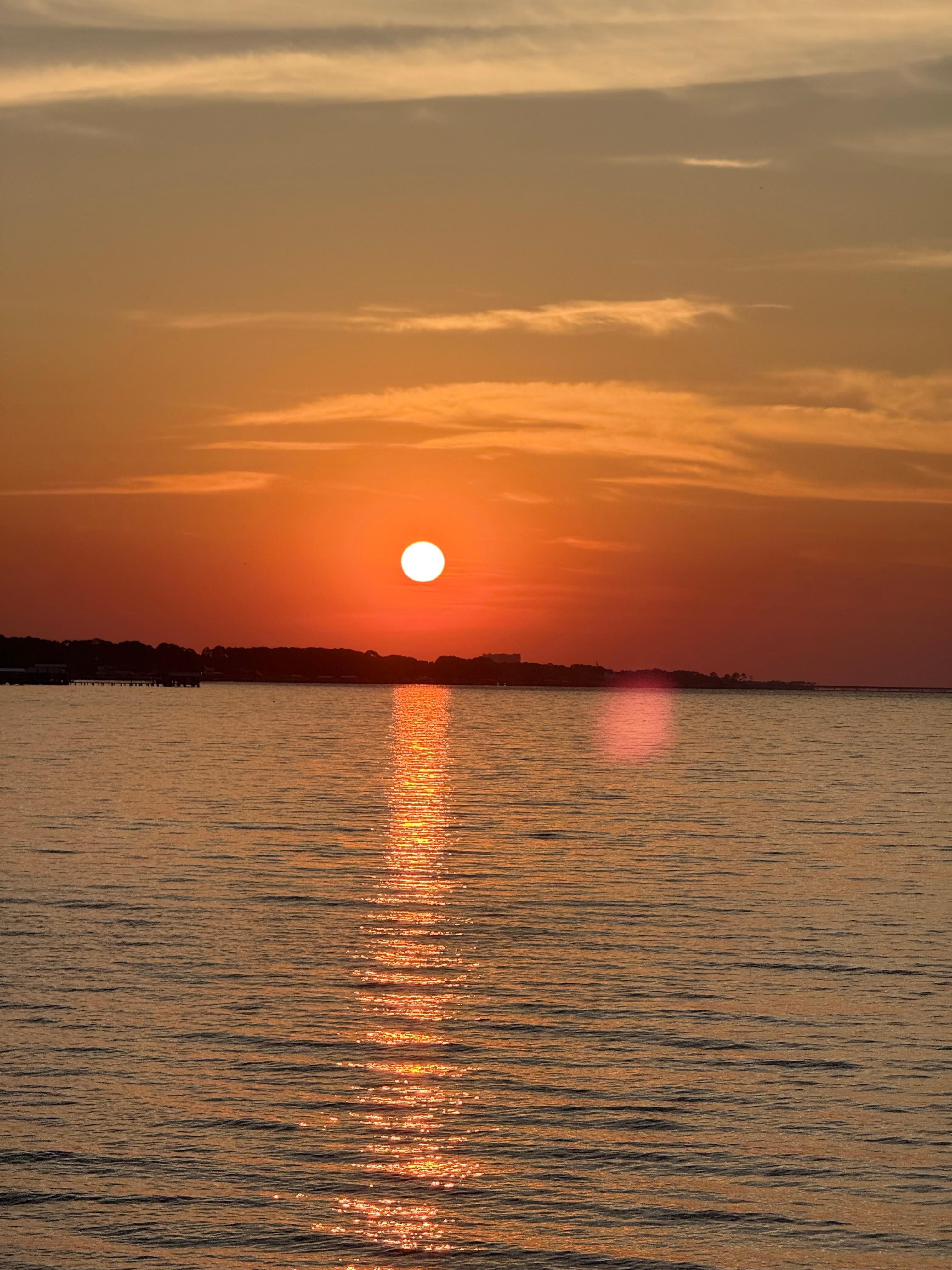 Sunset from the back yard