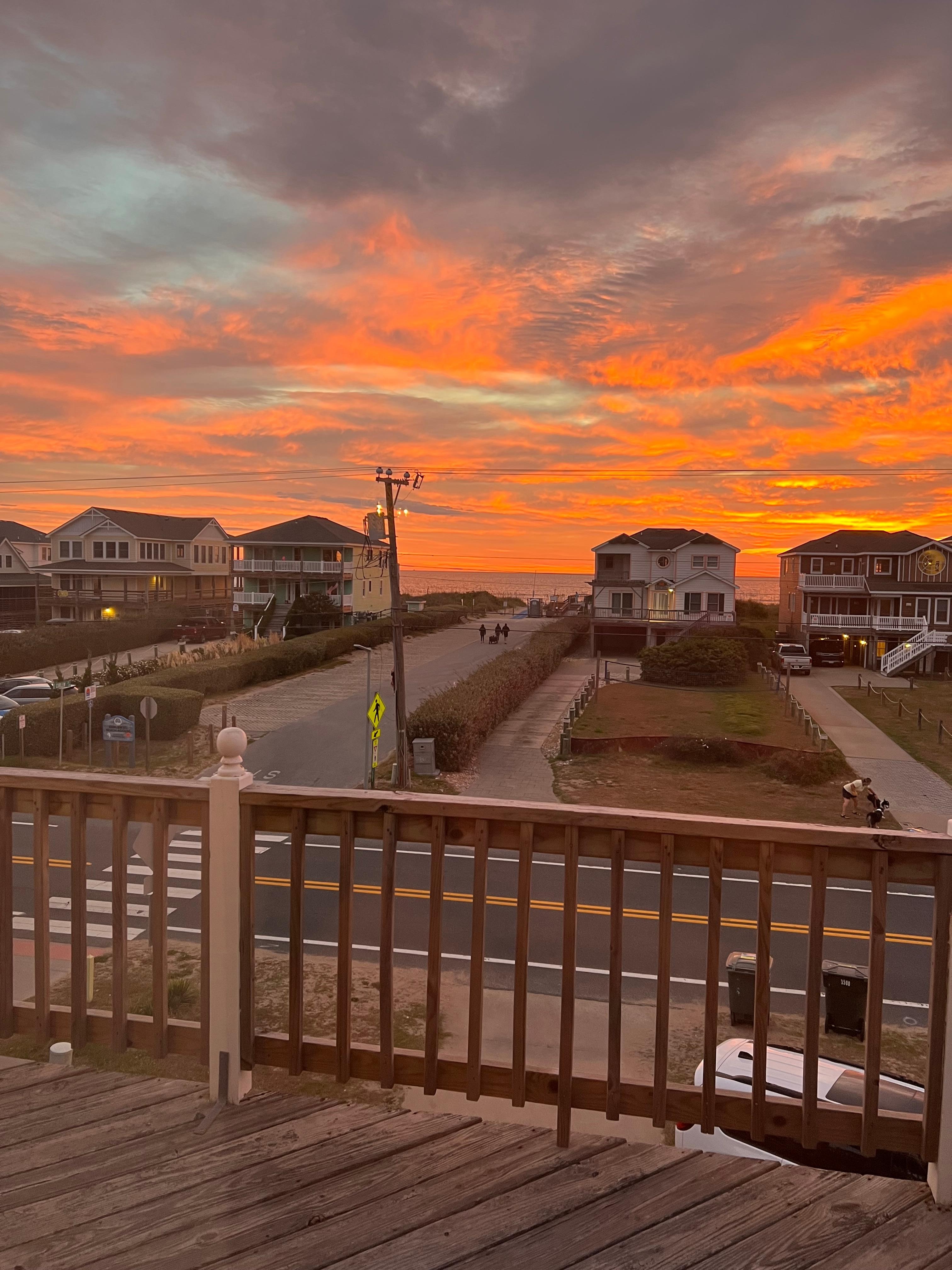 Sunrise from the house! 