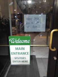 Locked 30 minutes passed the time posted. While waiting outside to check-in.