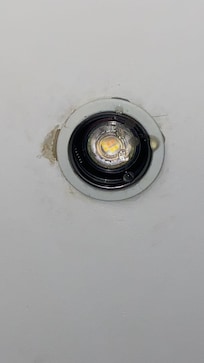 Broken, leaking light!
