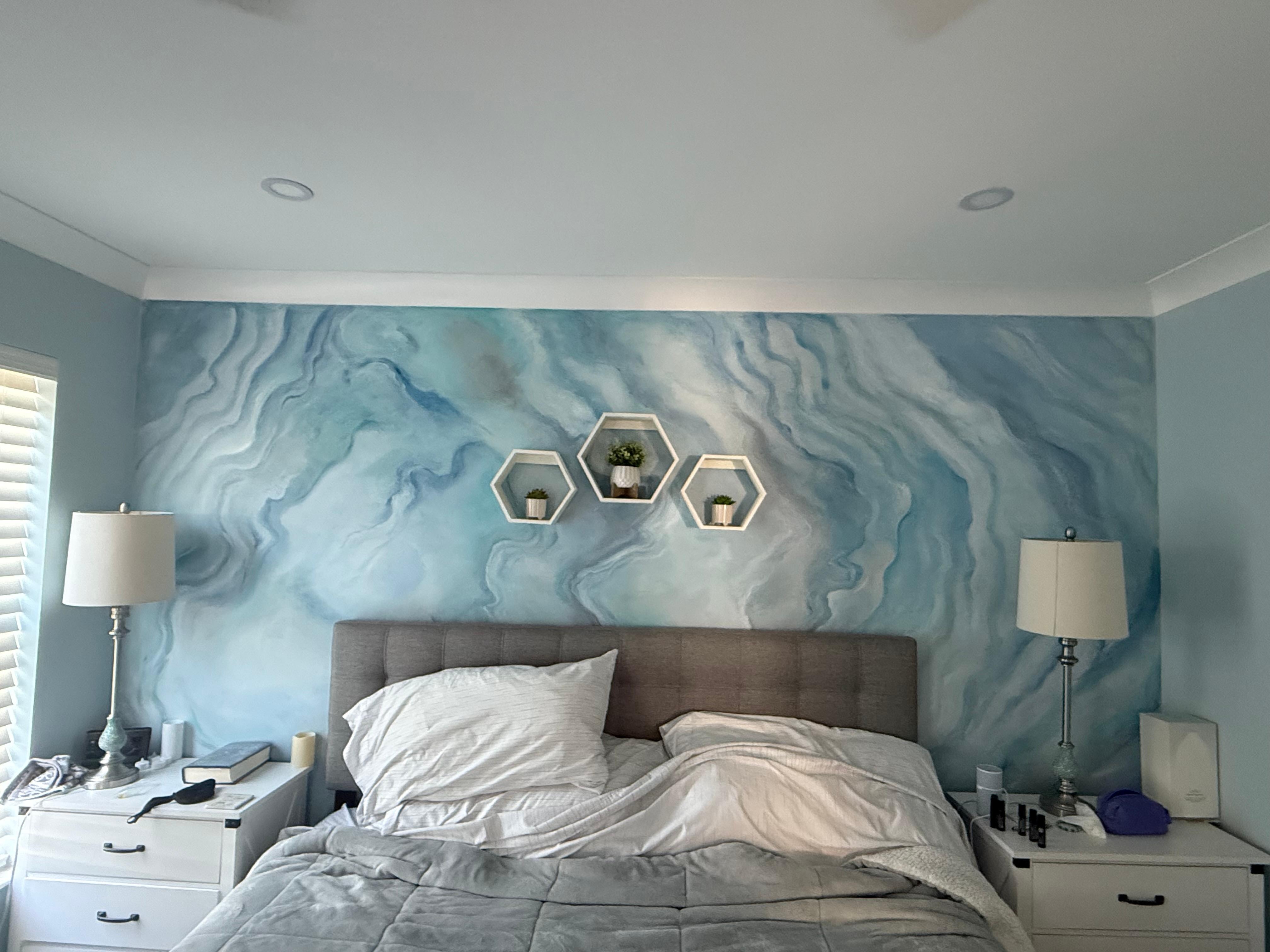 Main bedroom on separate wing of house.