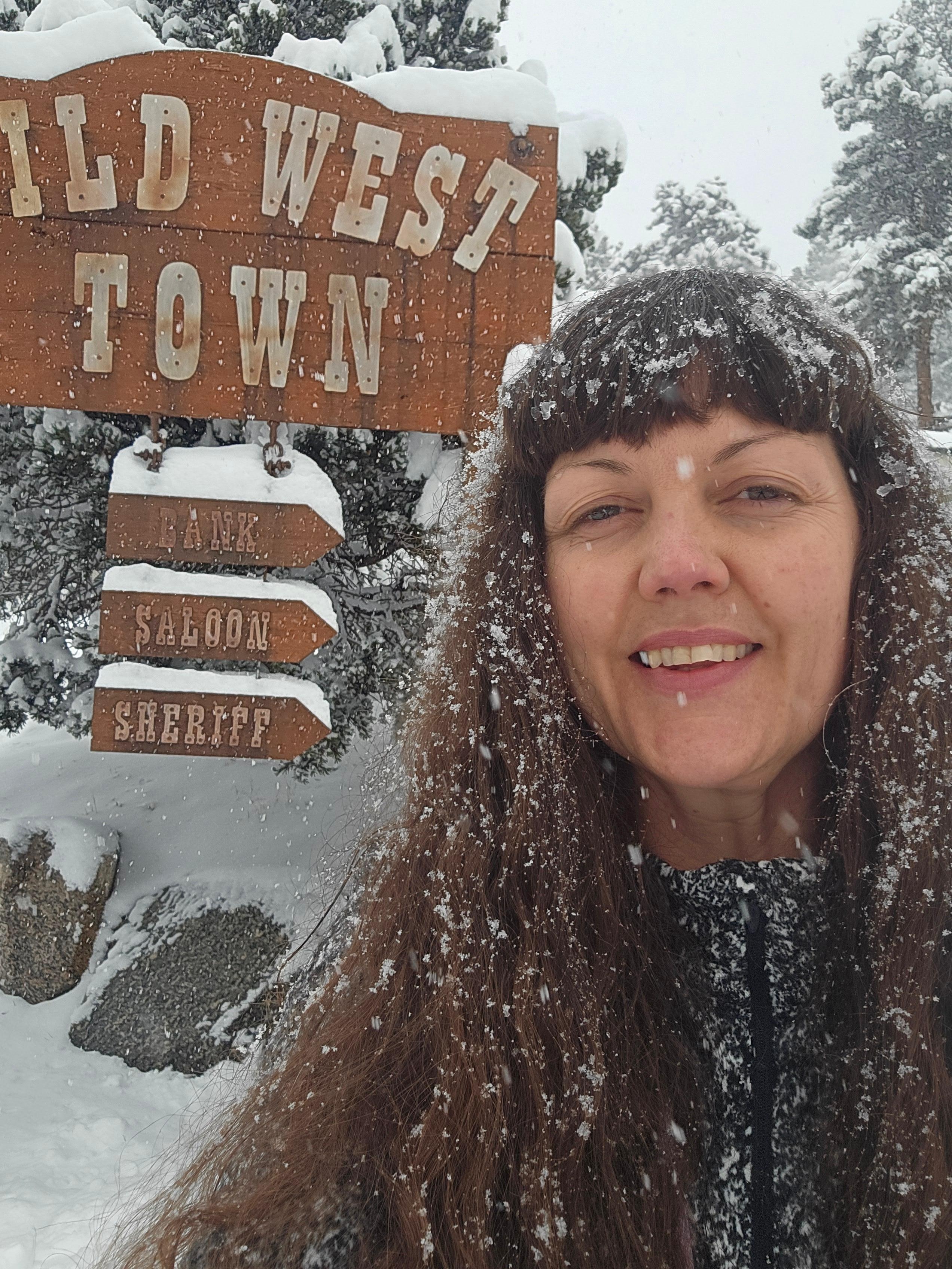  Welcome to Old West Town, 12 inches of snow in one day!