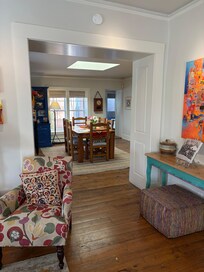 From living room looking into dining room.