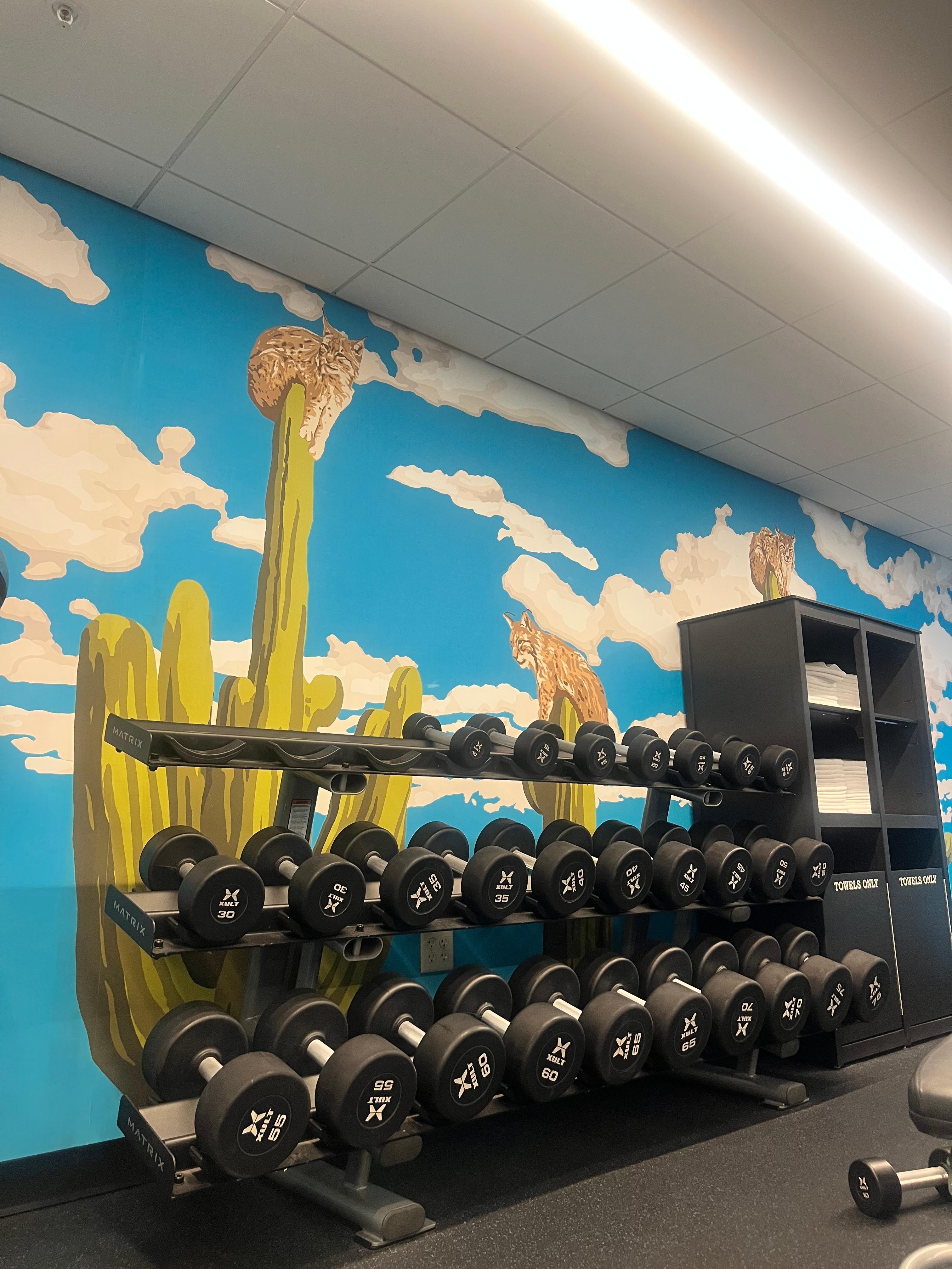 Praktisk treningstudio.