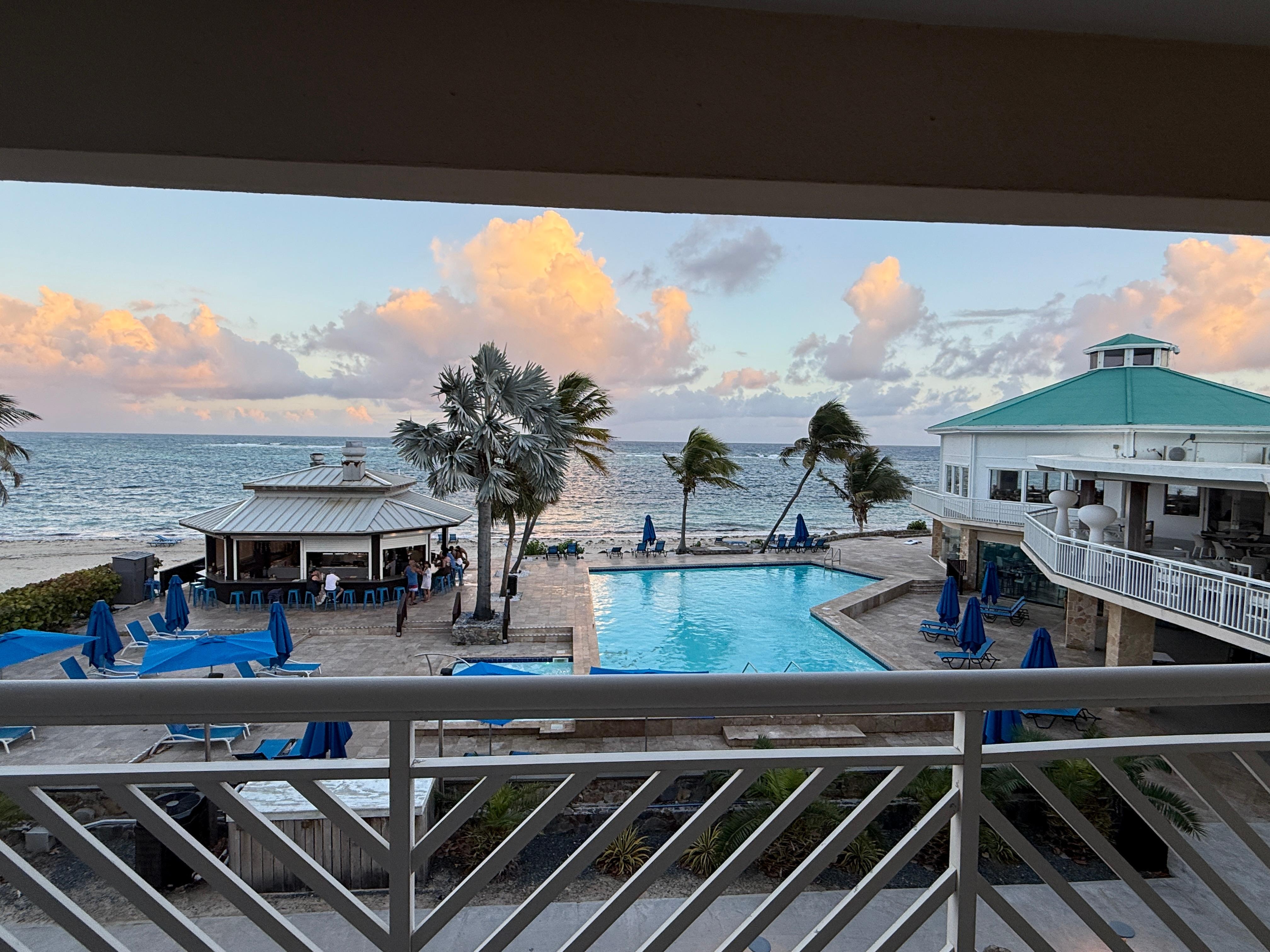 View from our balcony 