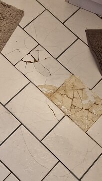 Das is der Badezimmer Fußboden