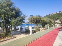 Der Weg zum Strand, ca 75 Schritte bis zum Strand