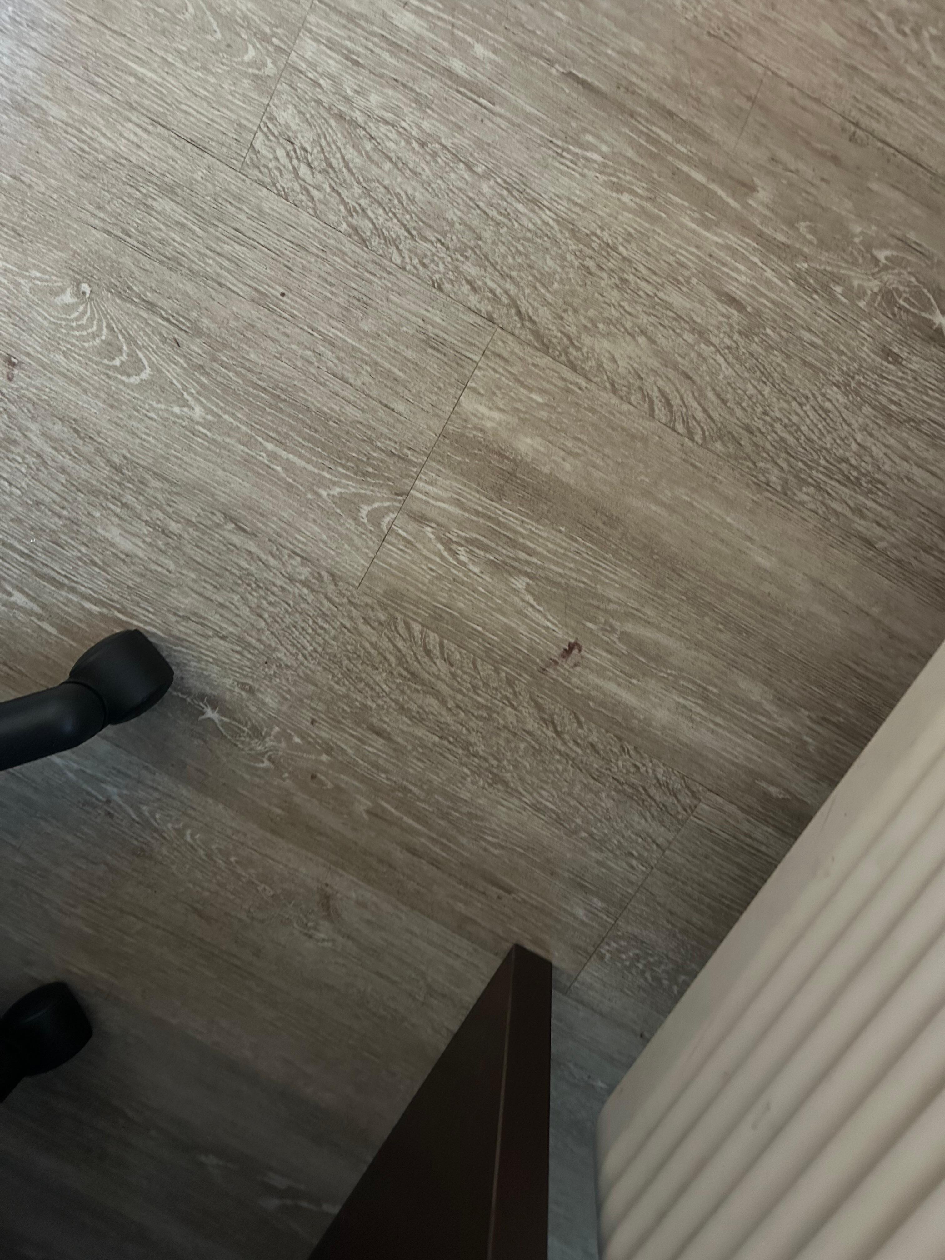 The room was not cleaned