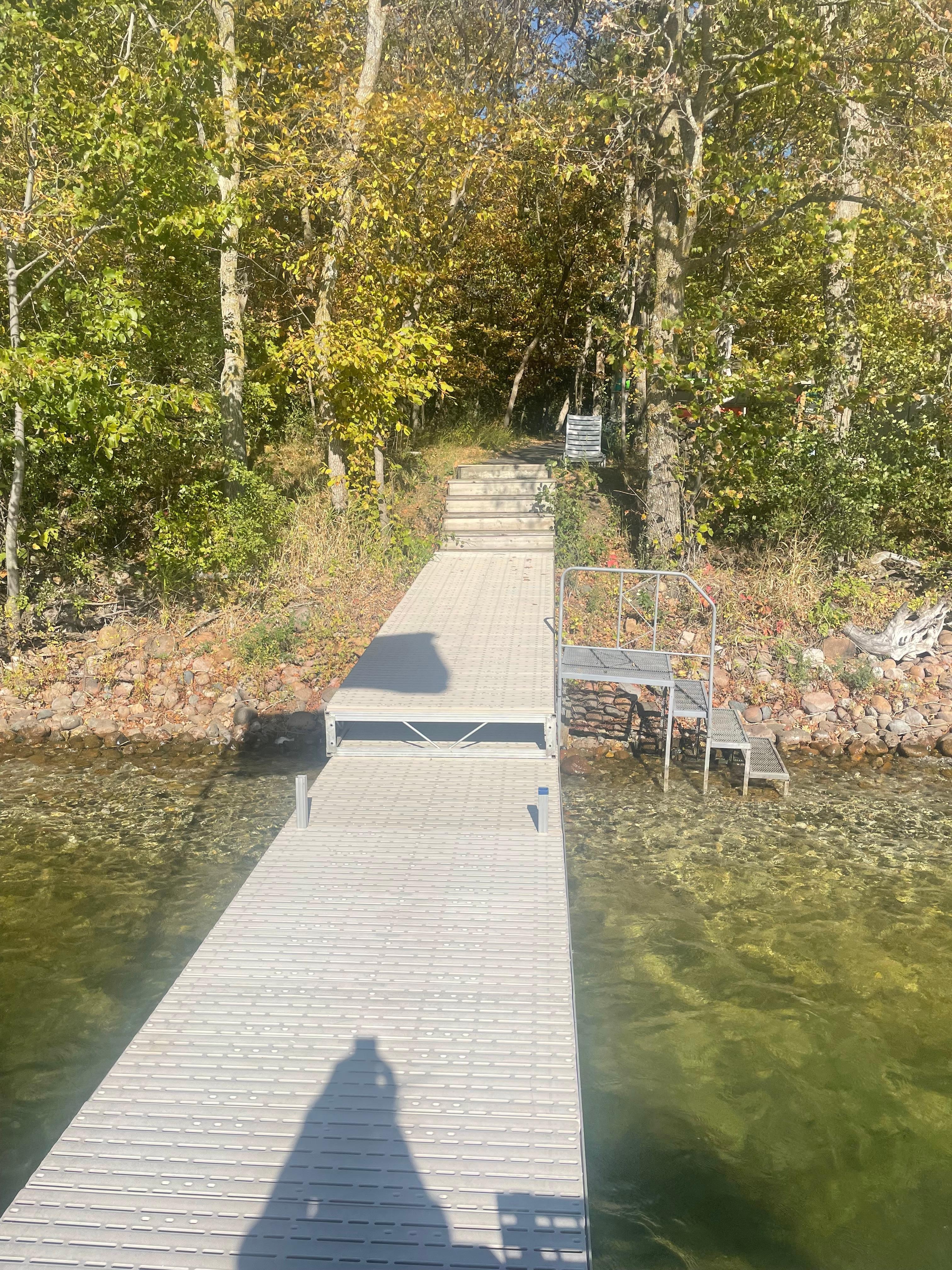 View from dock to shore