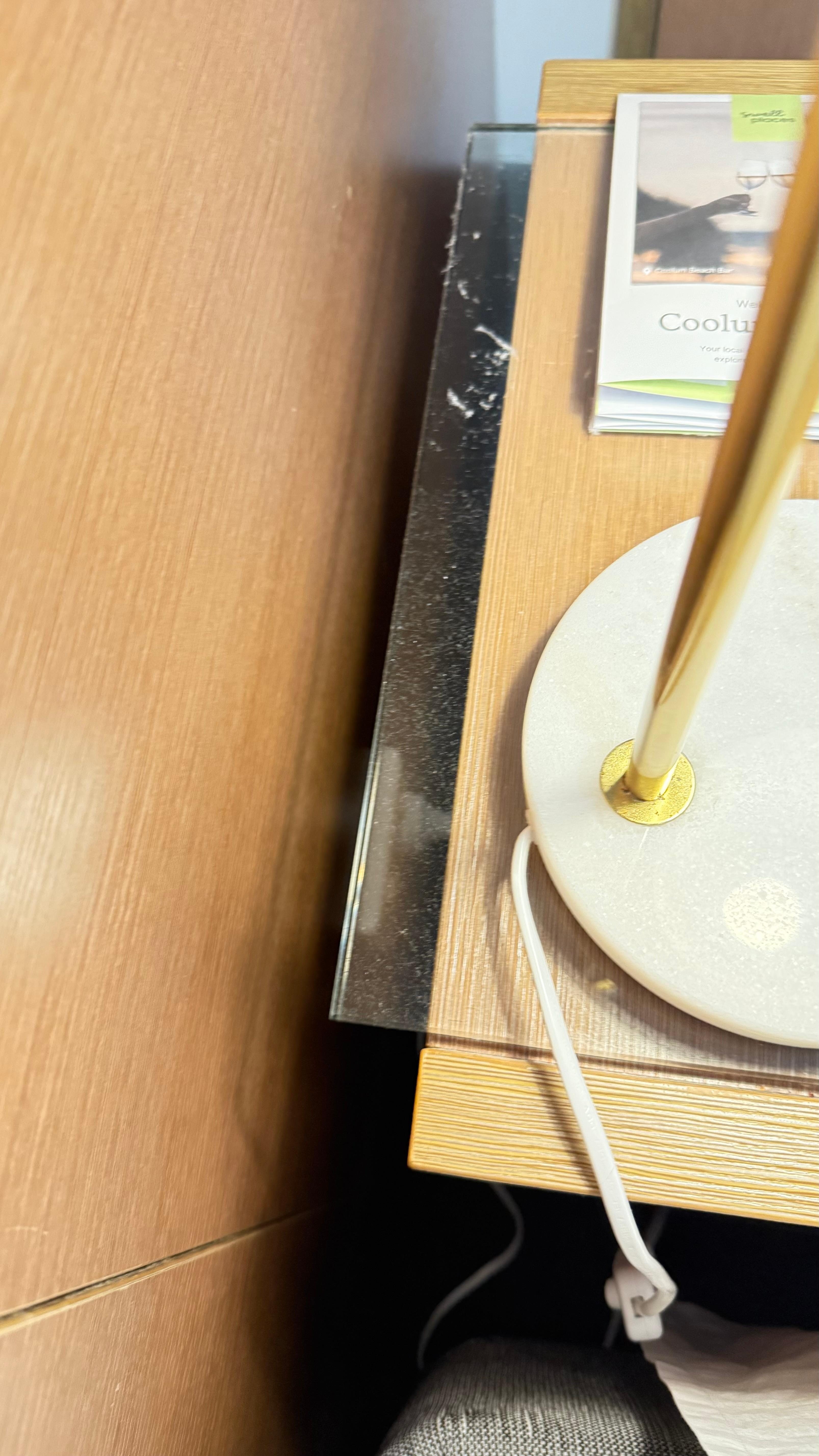 Dusty bedside tables