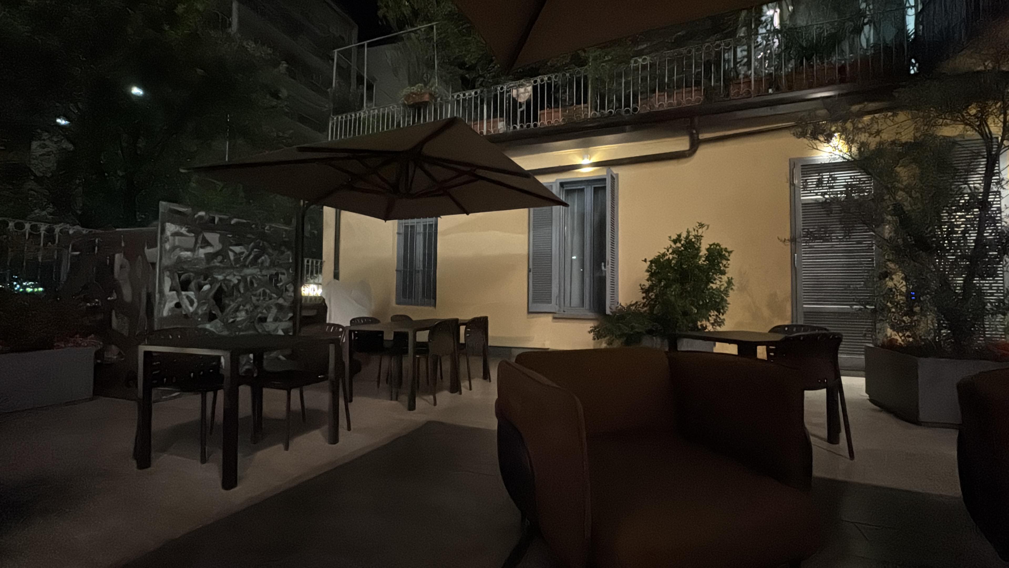Patio in the evening