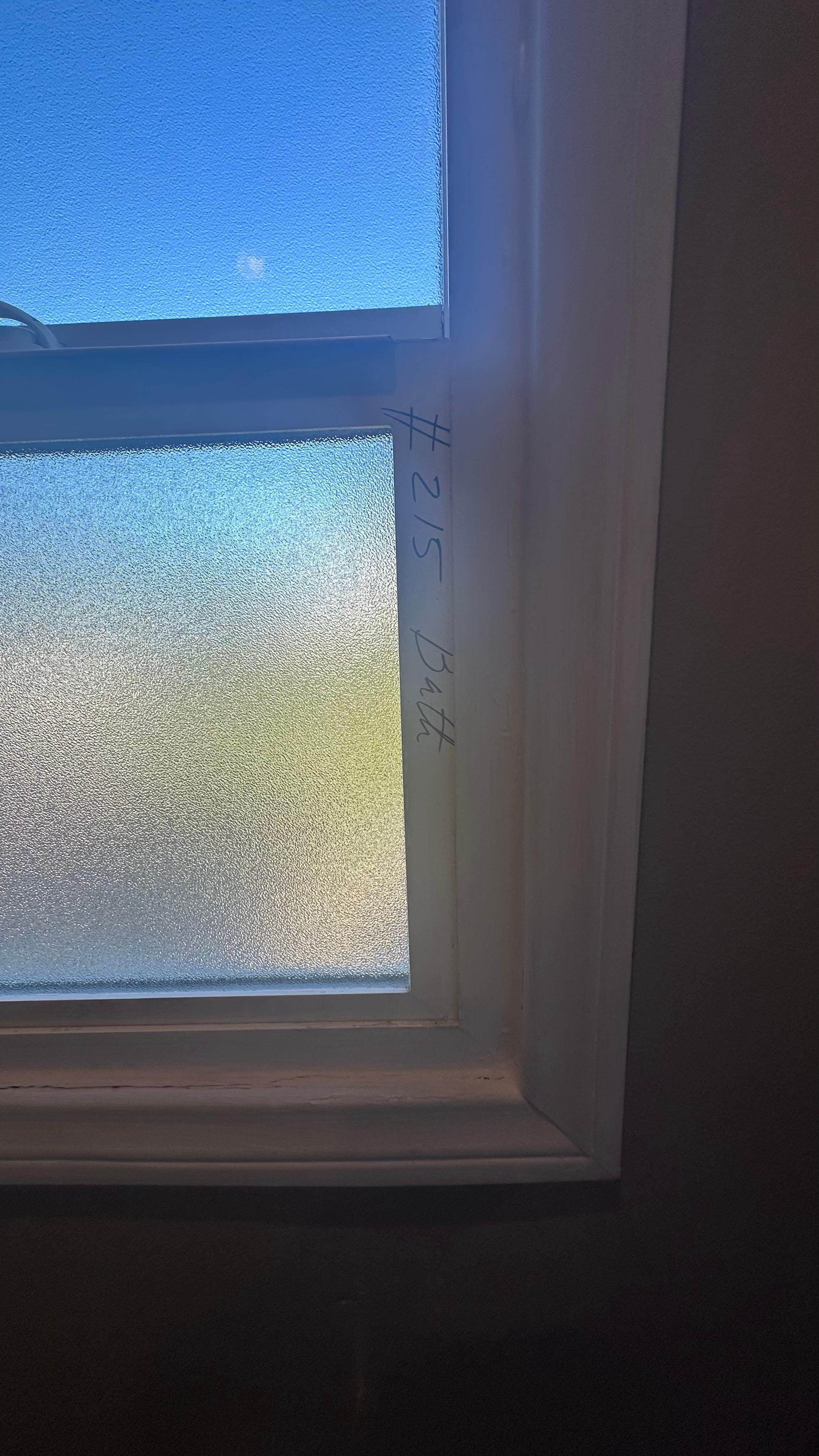 What seemed like  catalogued numbering on widow that didn’t fully close