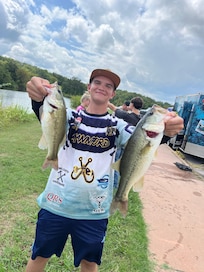 Stayed for the high school bass tournament at Lake of the Arbuckles. Finished top 10. The house is lucky!!