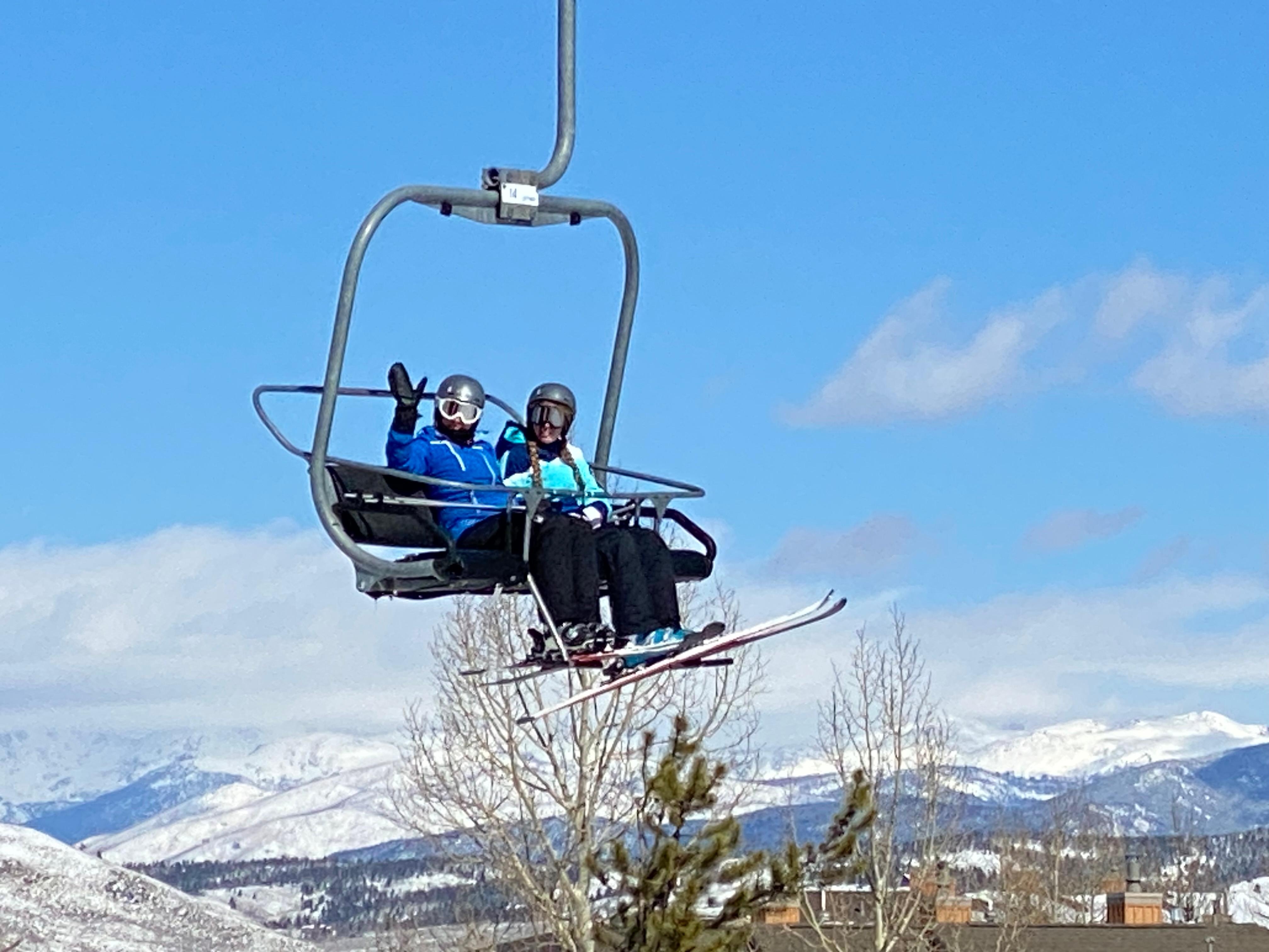 These are my girls - taken from the balcony.