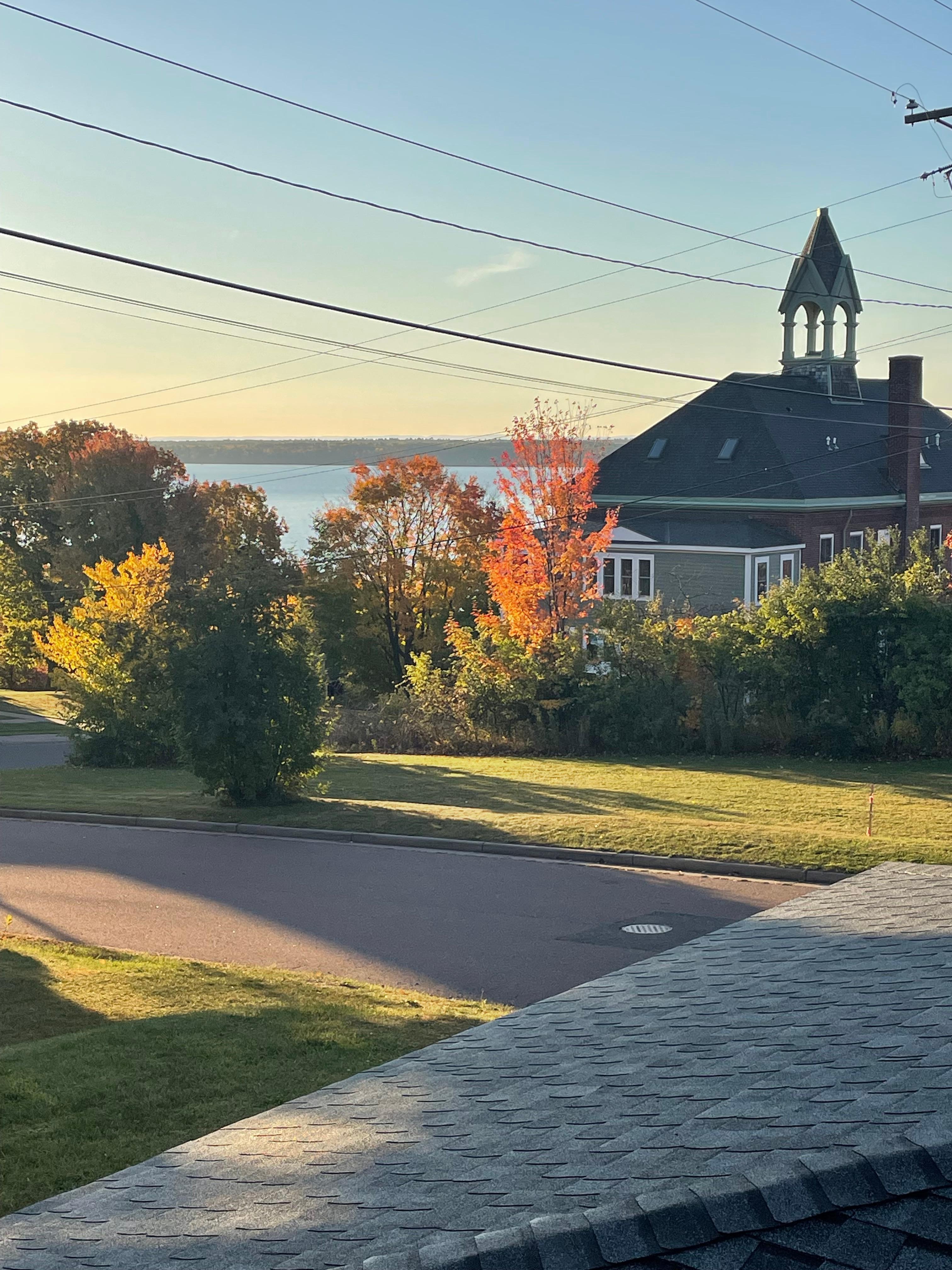 View from deck in the morning. 