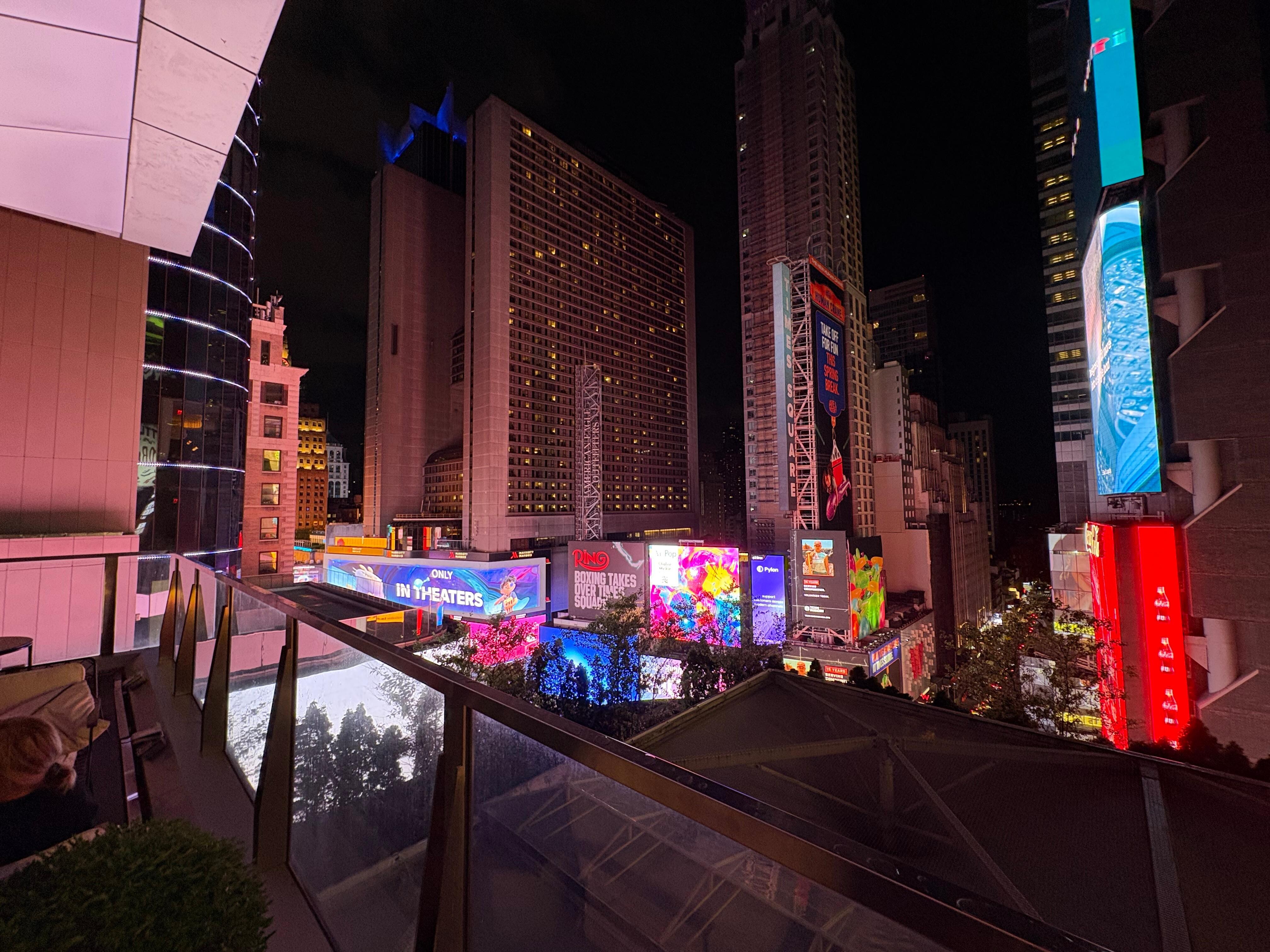Times Sqare from hotel bar.