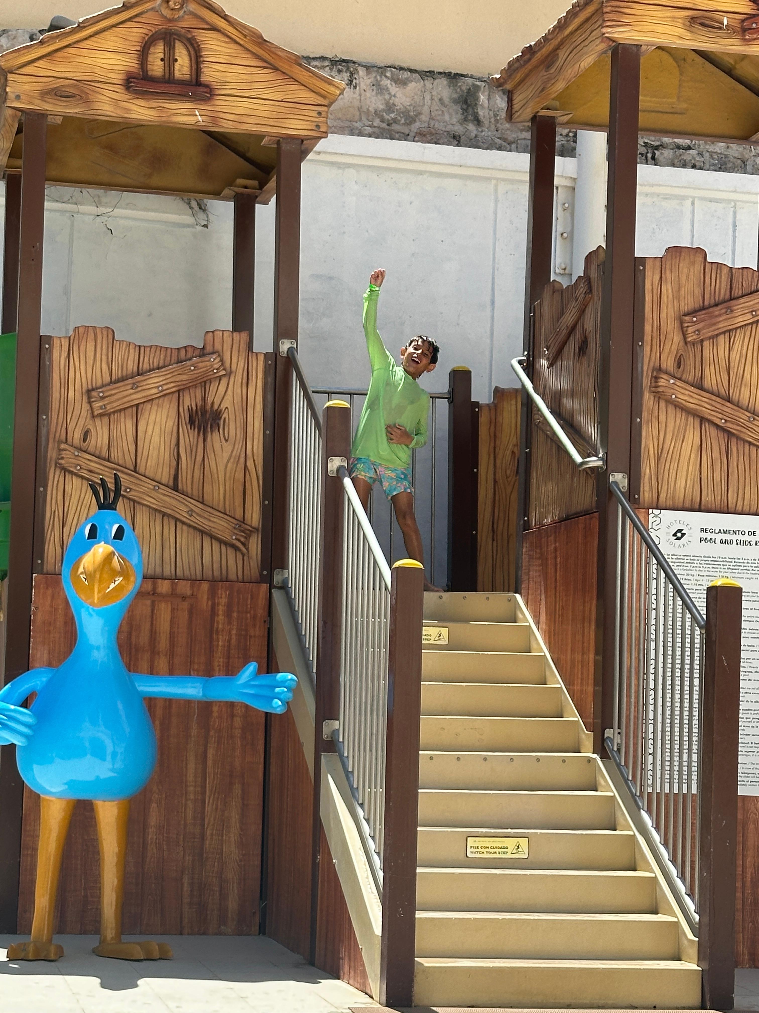 This is the extent of the kids area. 