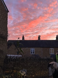 View looking out from the front door