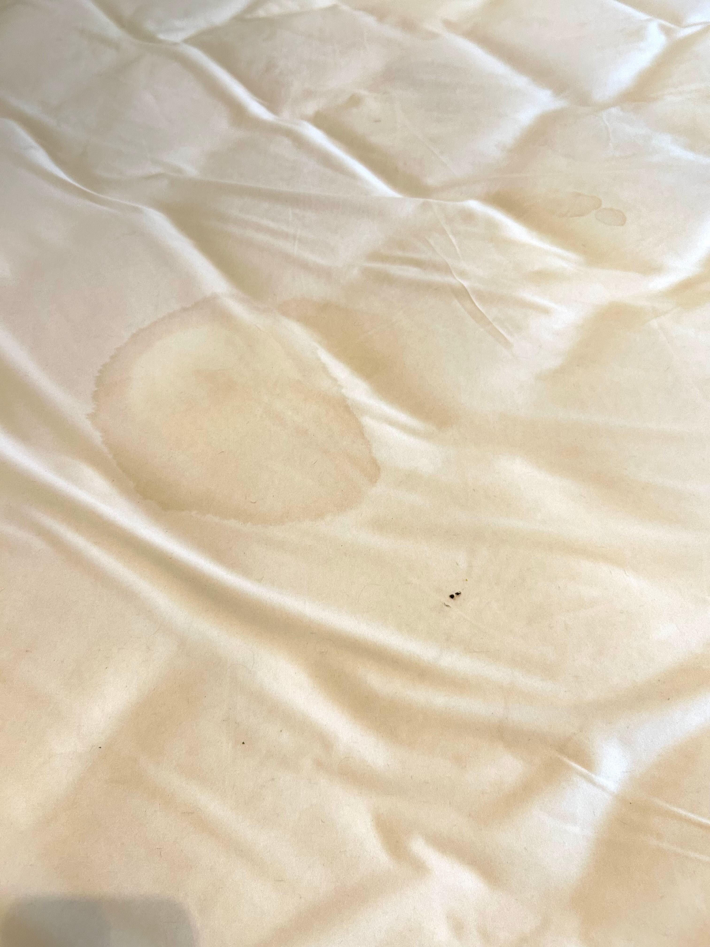 Stained matress cover