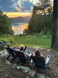Sunset Happy Hour in the back