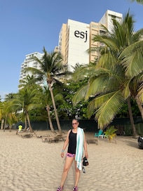The beach is amazing along with the view! Had a wonderful time. Thanks to everyone at ESJ!