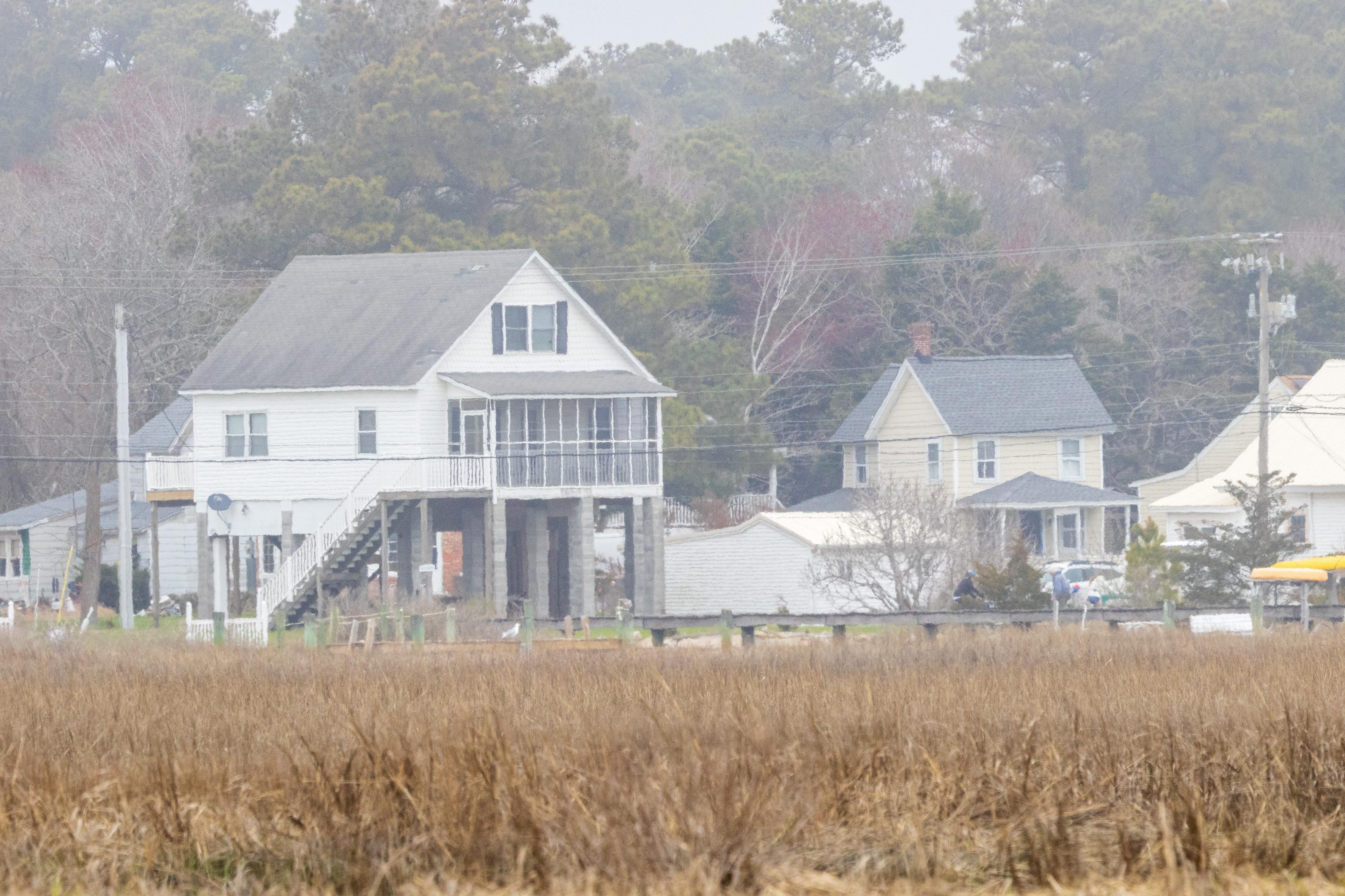 View of the house from out on the water