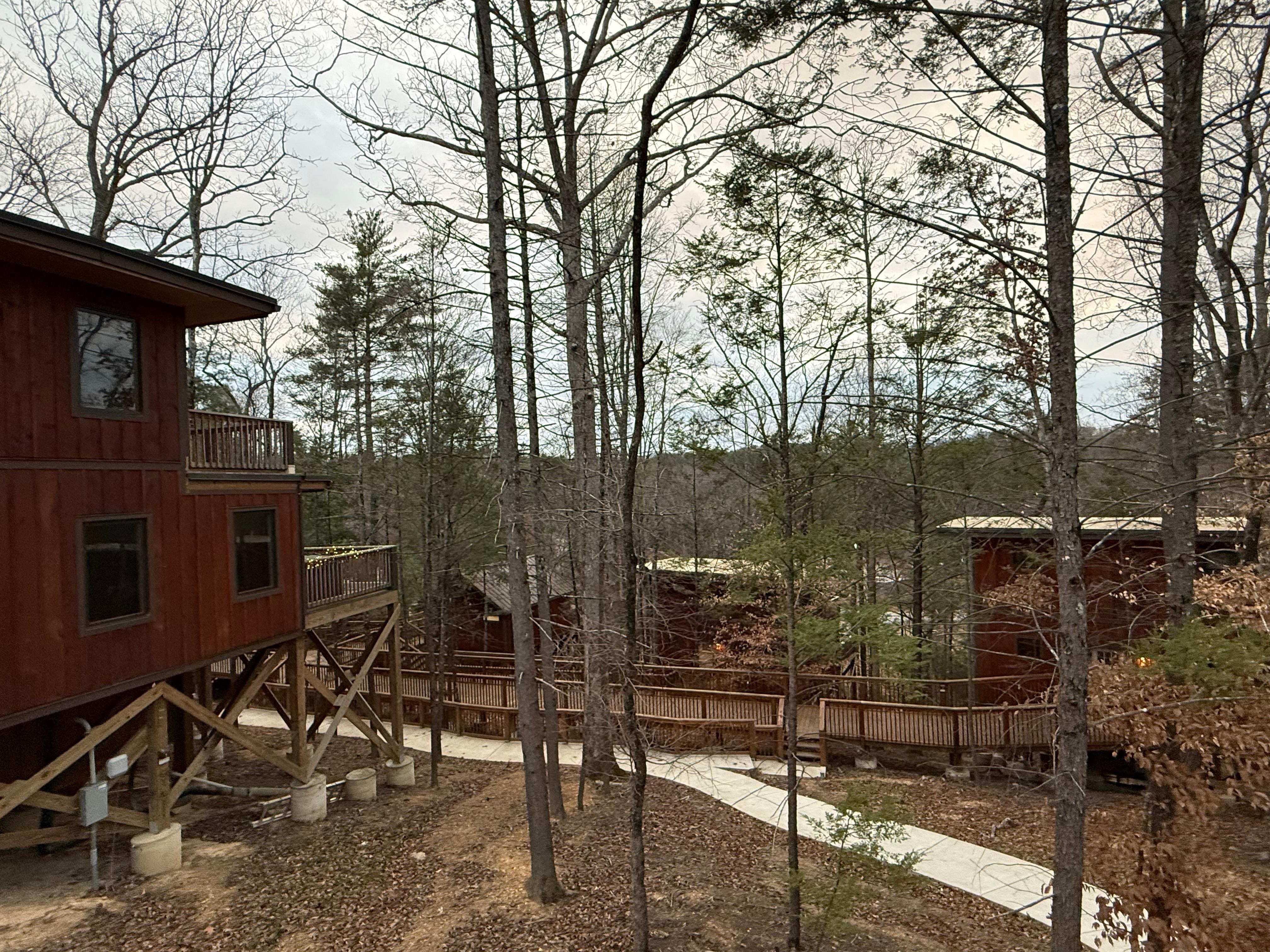 Cabins from above parking 