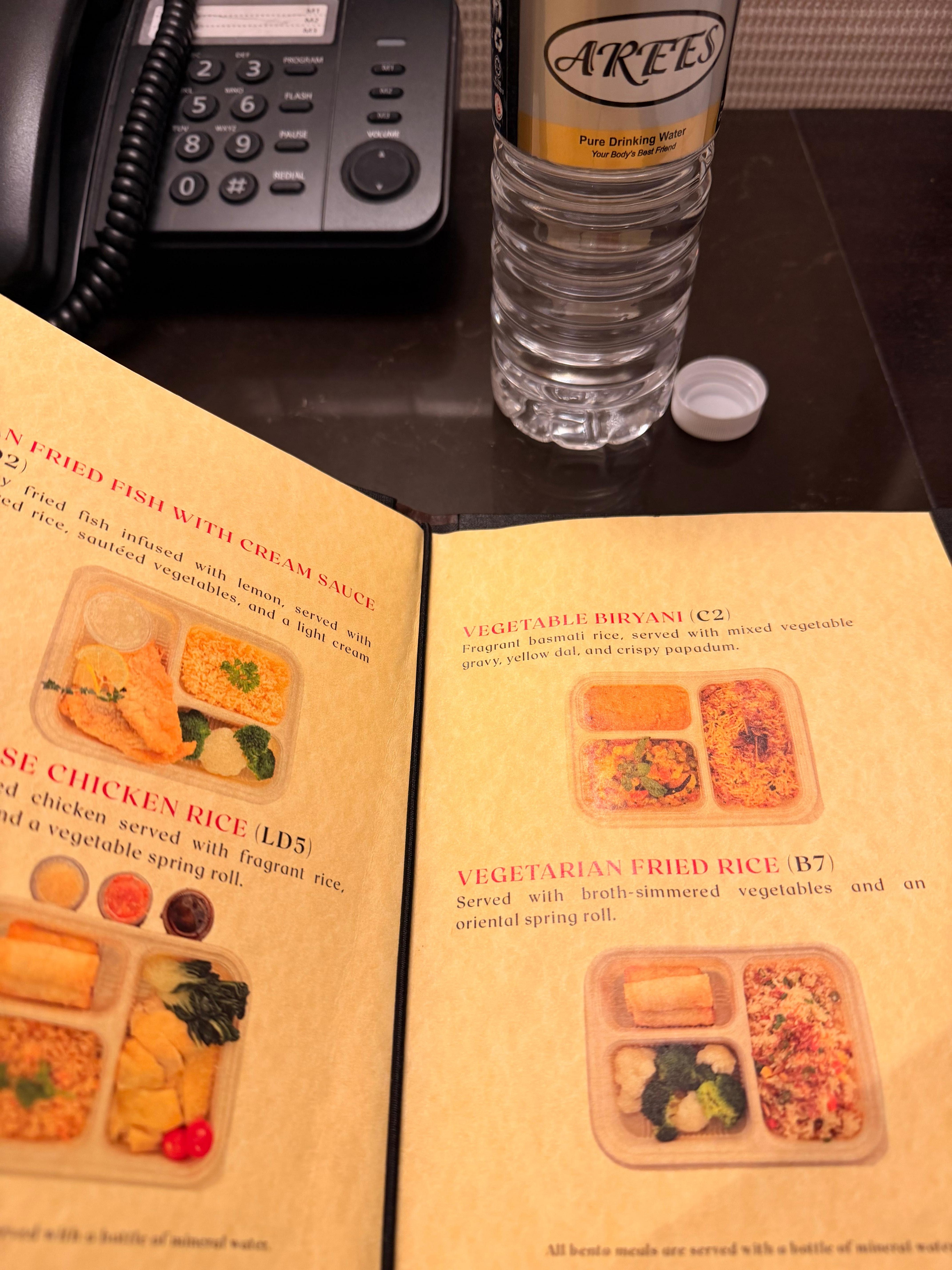 I liked the option of room service if you prefer 