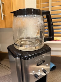 Coffee pot was broken and dirty. They did replace with a new one